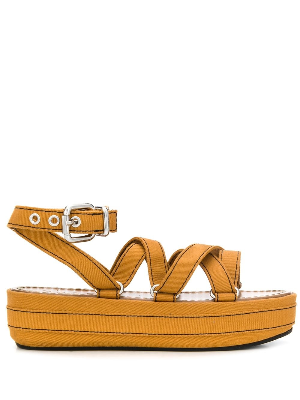 strappy platform sandals - 1