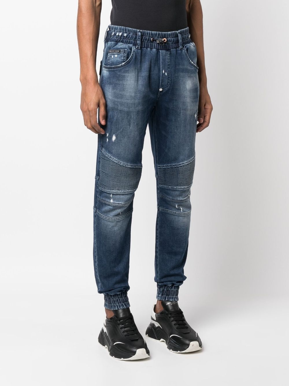mid-rise tapered-leg jeans - 3