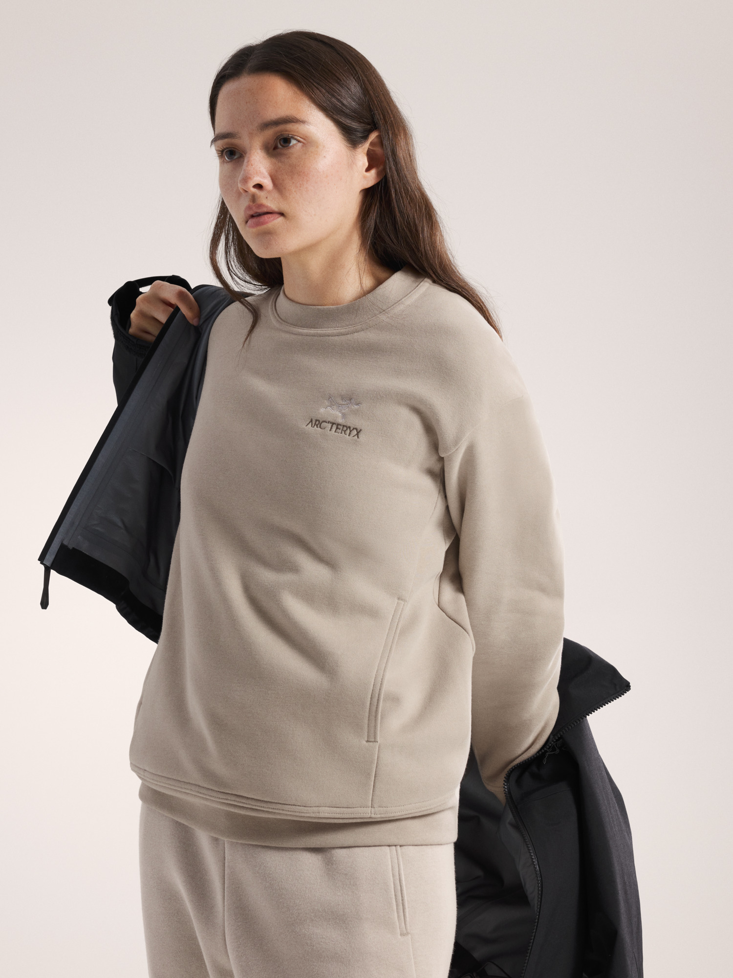 Emblem Fleece Crew Neck Pullover - 3