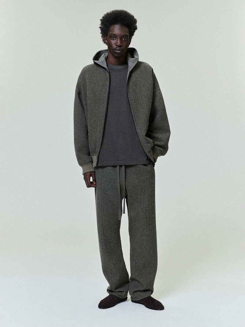 Fear of God Textured Wool Zip Up Hoodie outlook