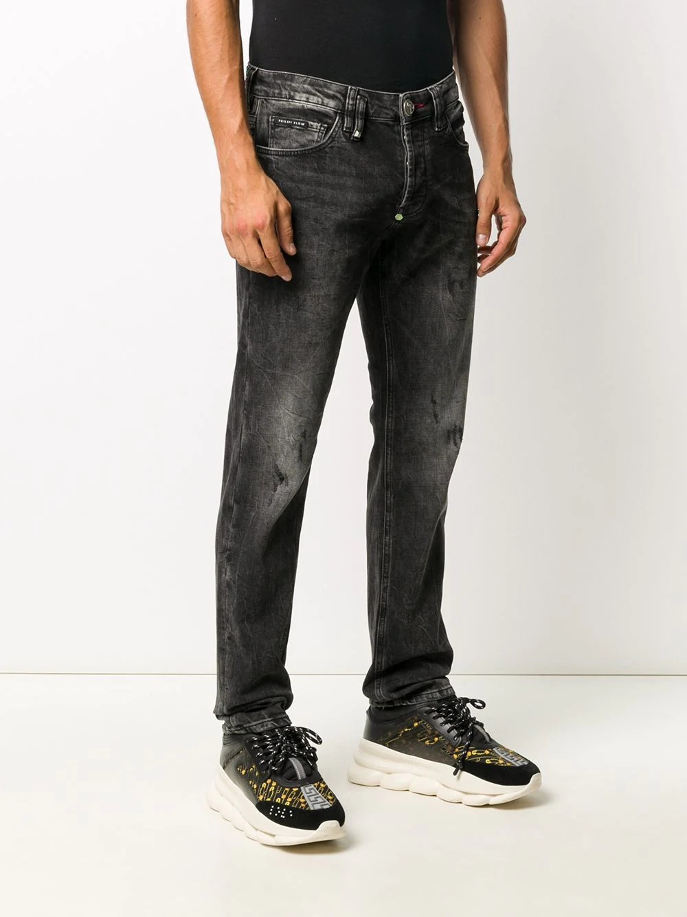 Skull straight cut jeans - 3