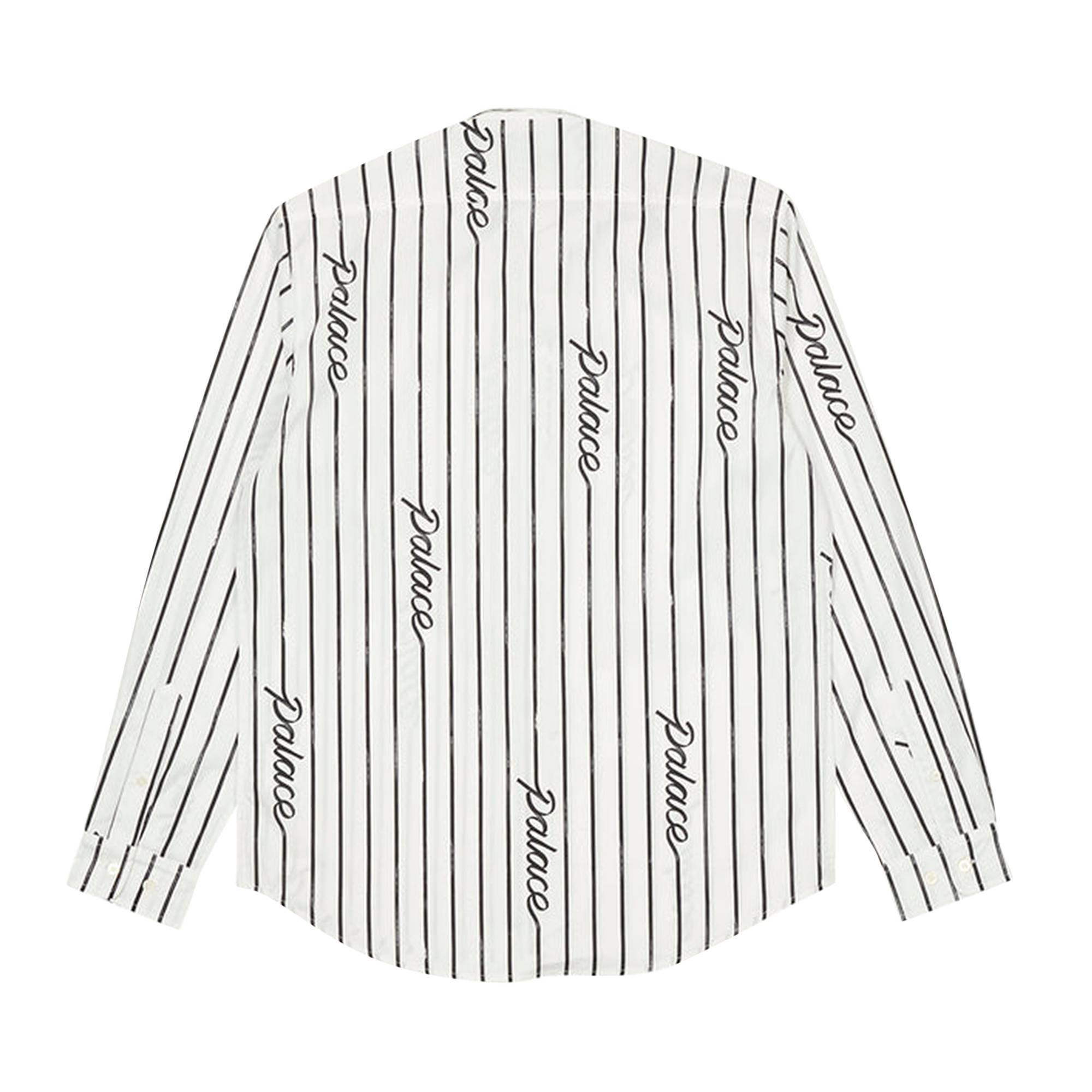 Palace Hand Stripe Shirt 'White' - 2