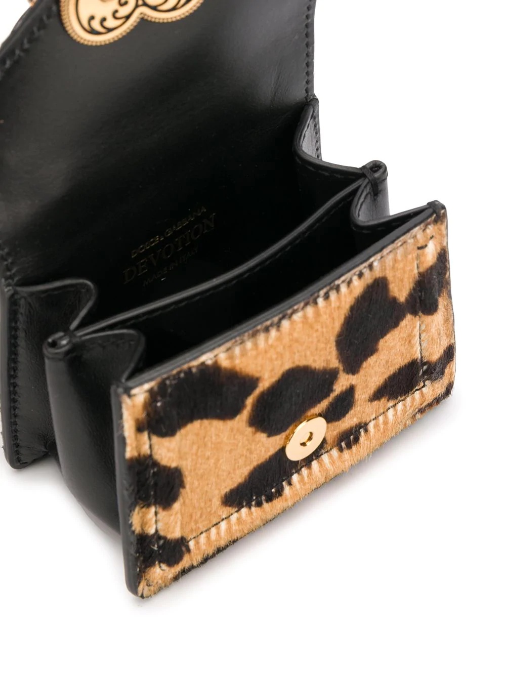 leopard print mini bag - 5