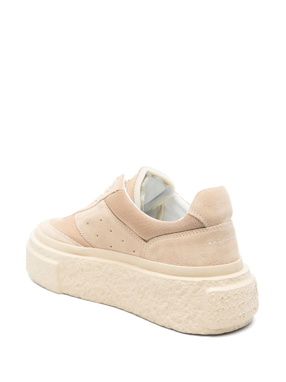 suede-panelled sneakers - 3