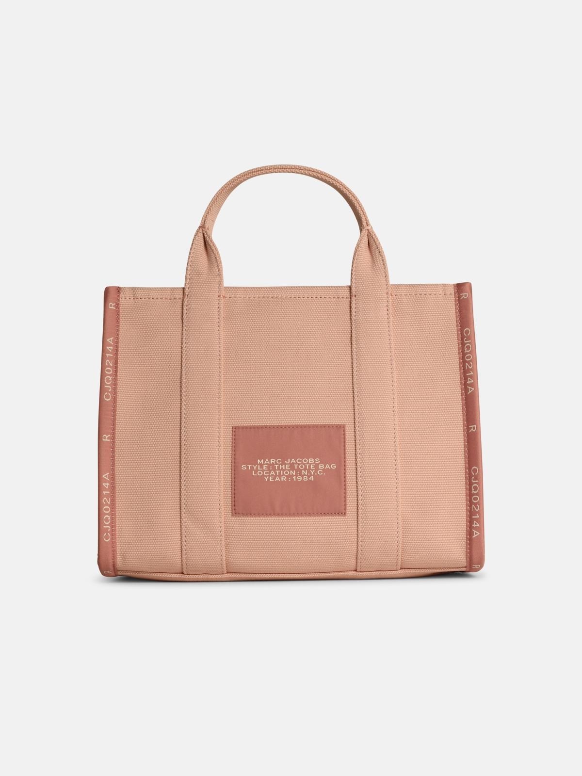 'THE SMALL TOTE' PINK COTTON BAG - 3