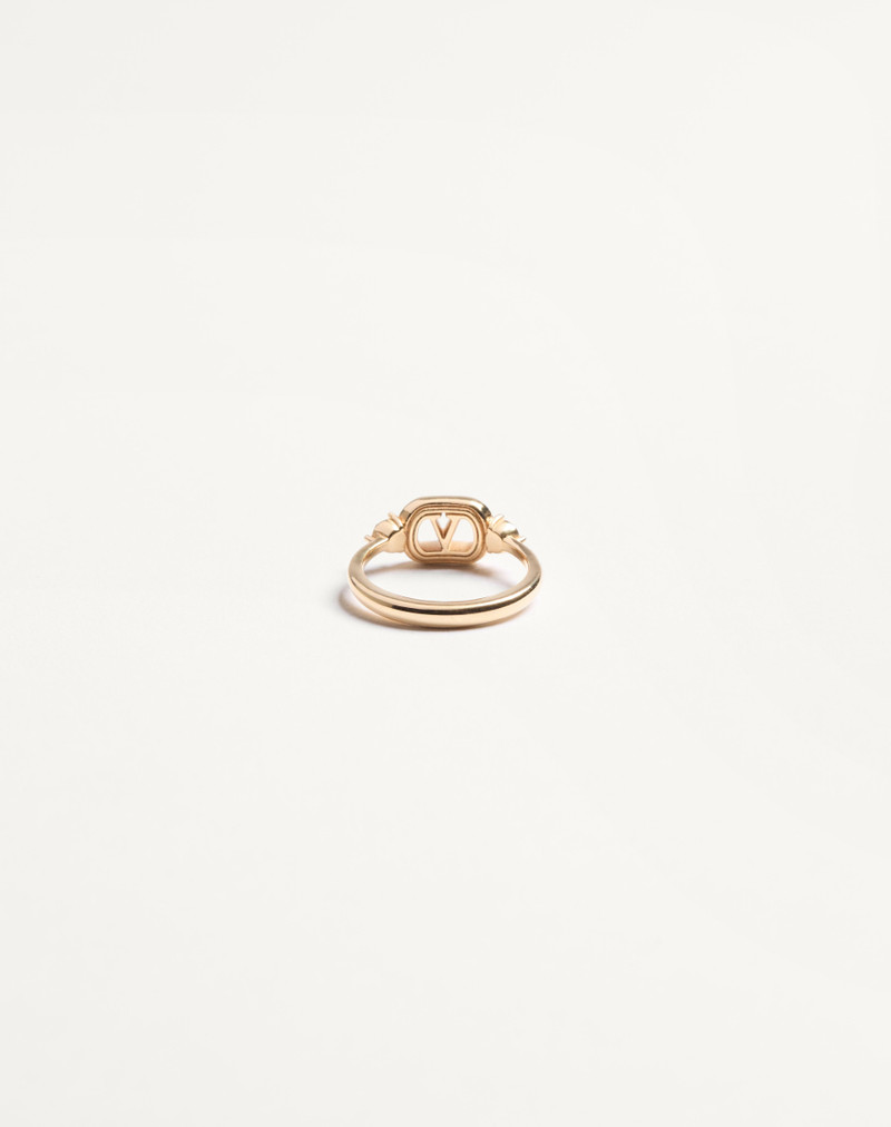 OVALETTE RING IN METAL AND SWAROVSKI® CRYSTALS 5