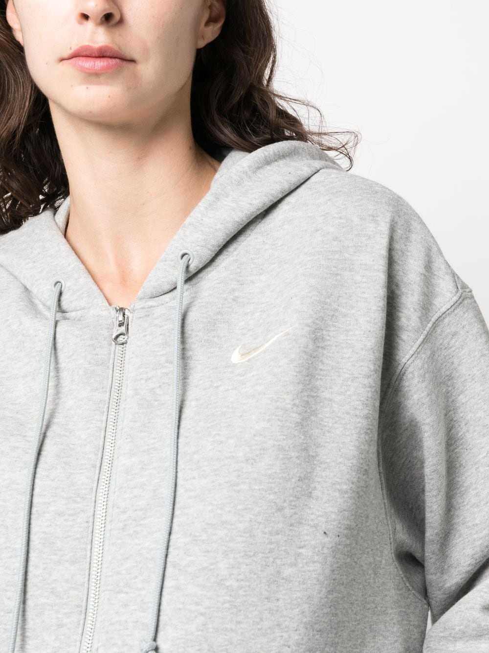 Phoenix logo-embroidered zip-up hoodie - 5