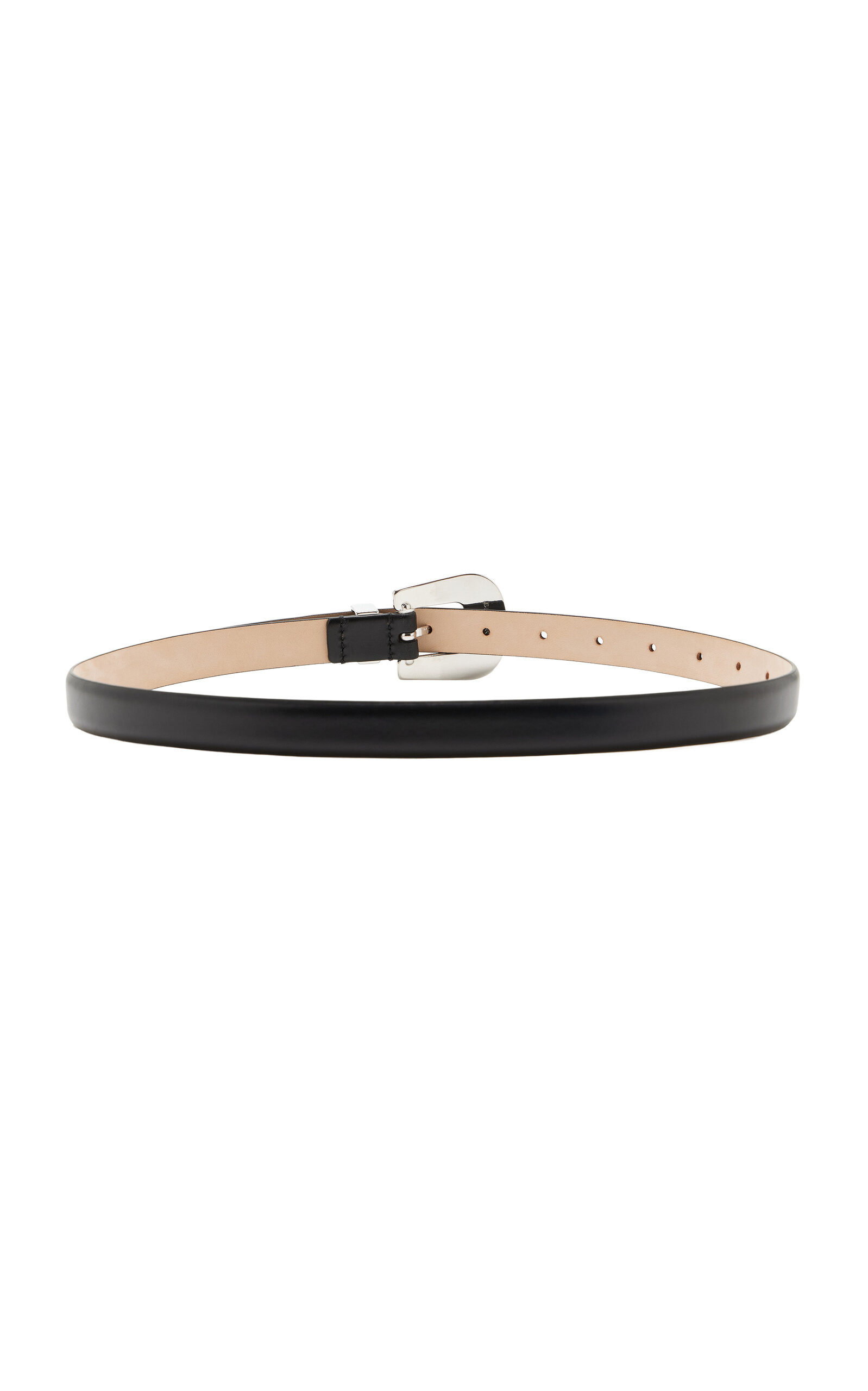 Travertine Leather Belt black - 2