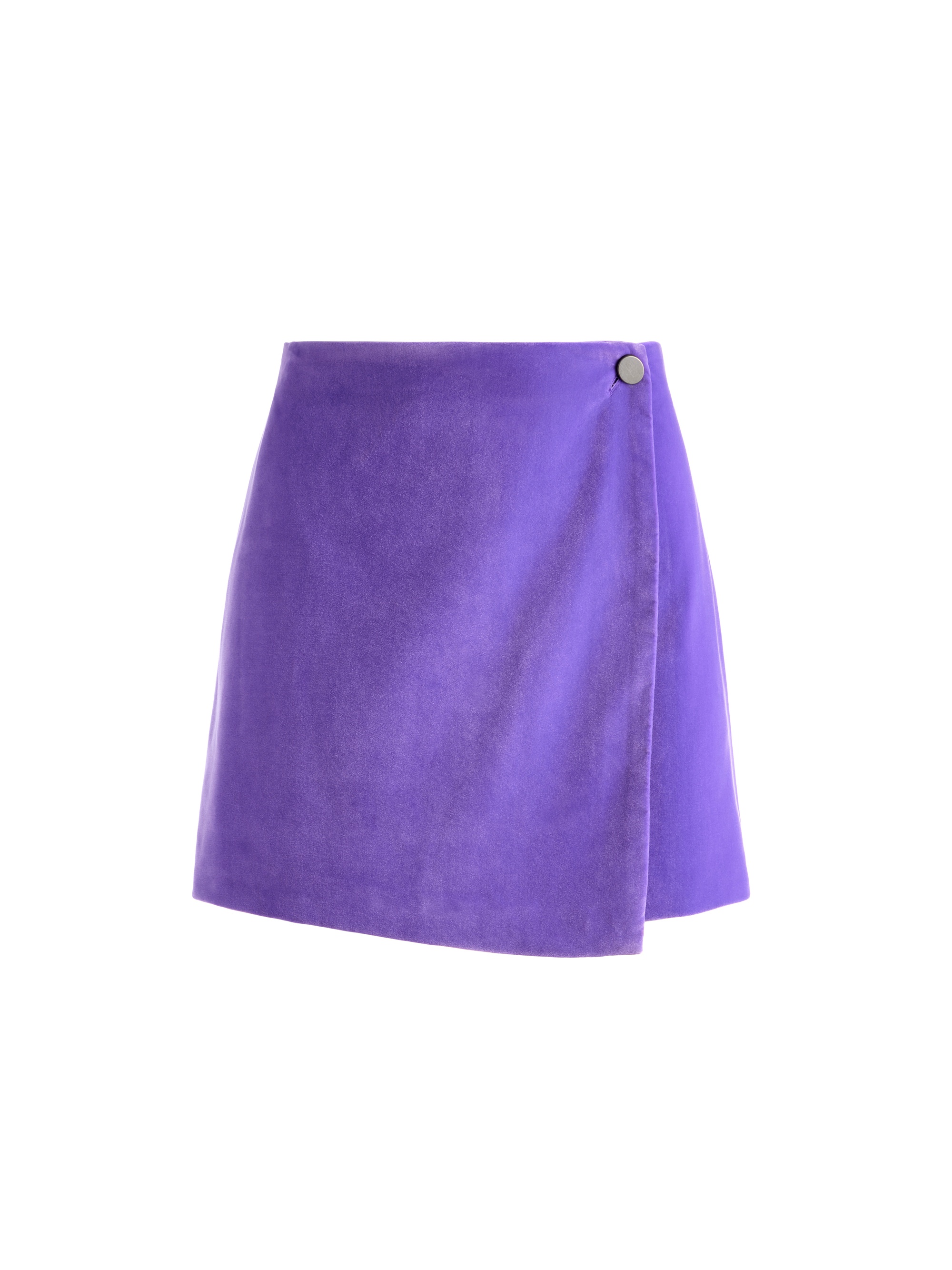 RENNA BUTTON WRAP MINI SKIRT - 1