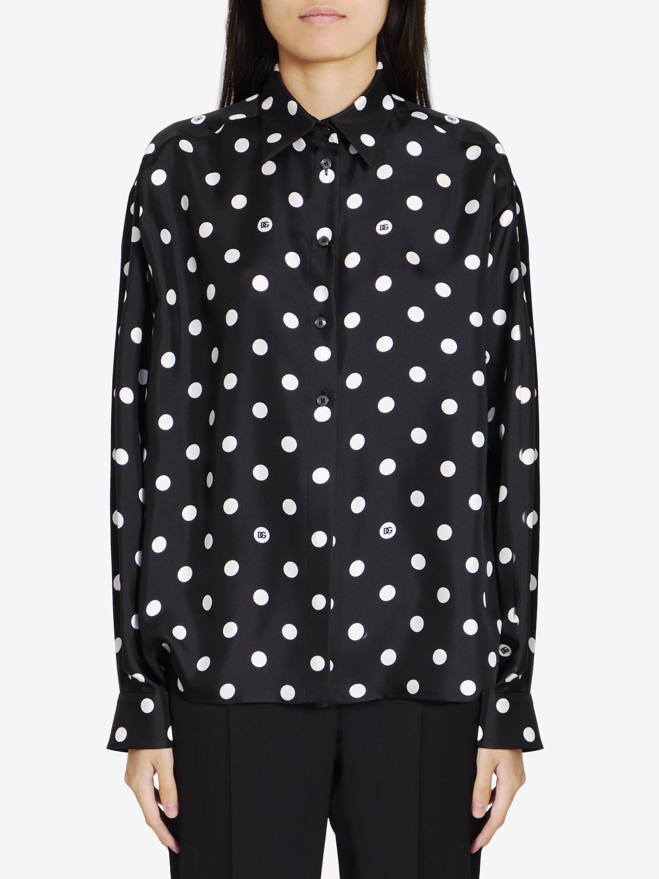 Shirt with Polka-dot print - 1