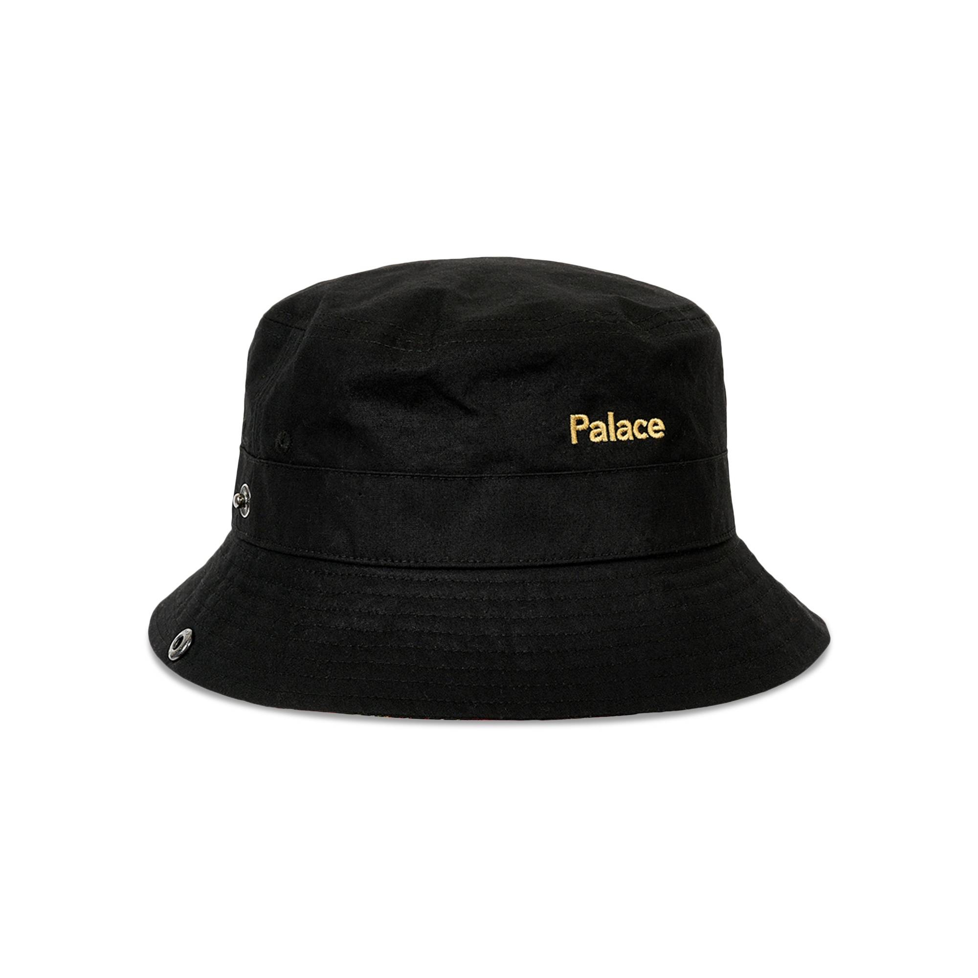 palace × barbour sports hat black バケハ