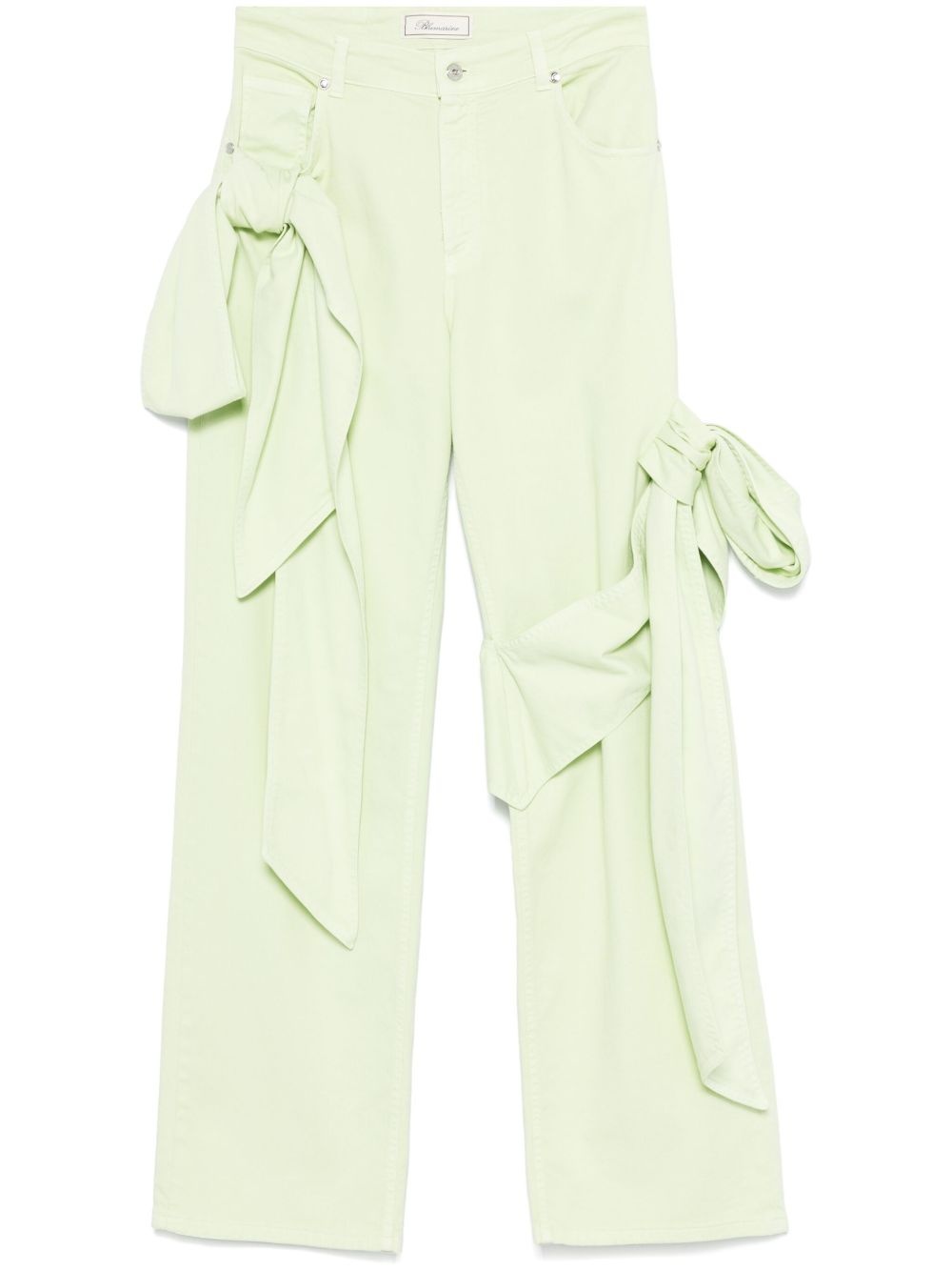 bow-detail jeans - 1