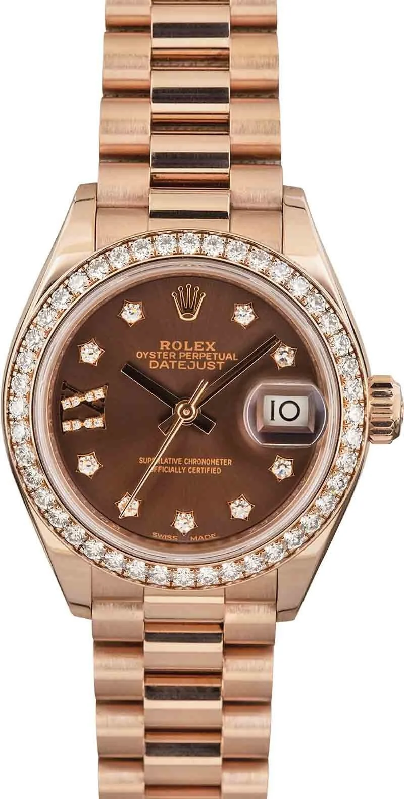 Rolex Lady Datejust Everose Gold 279135 Diamond Dial - 1