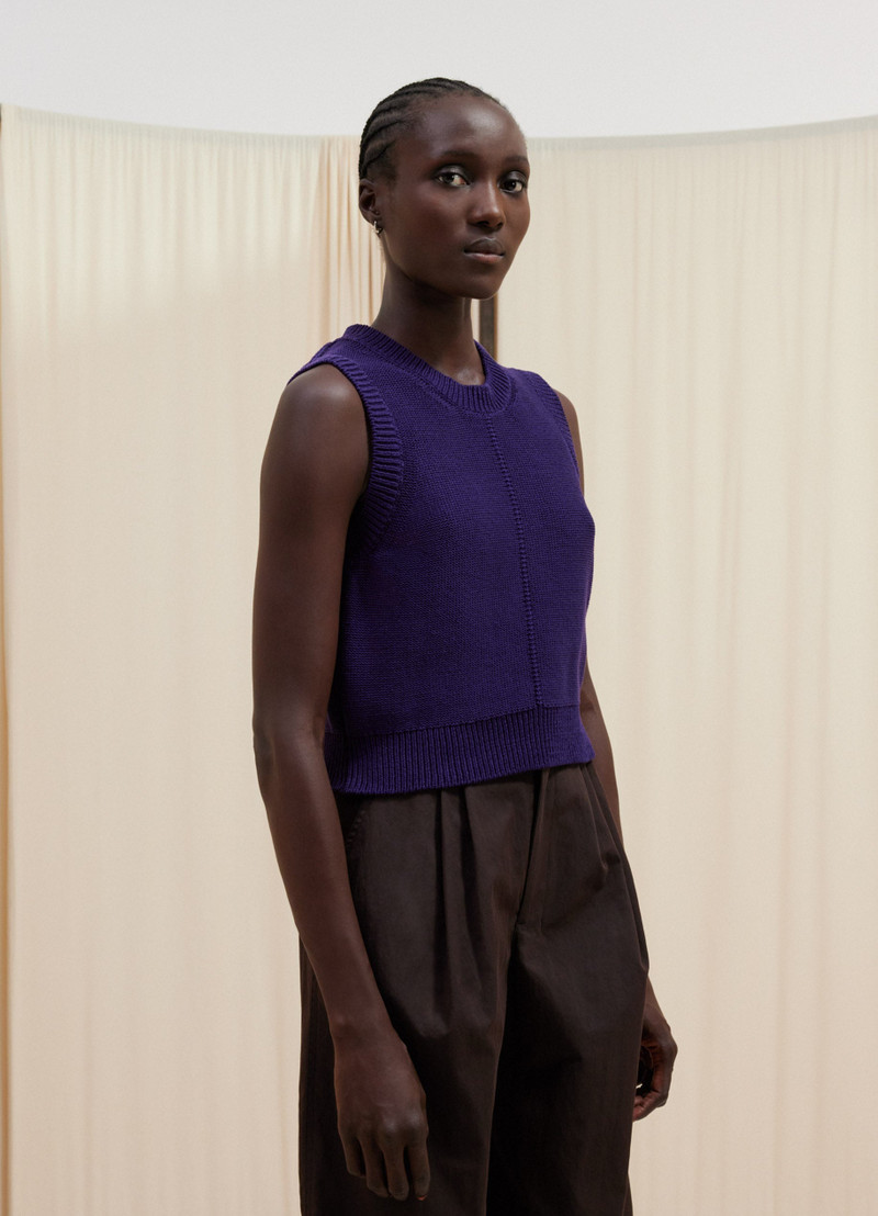 Lemaire SLEEVELESS CROPPED SWEATER outlook