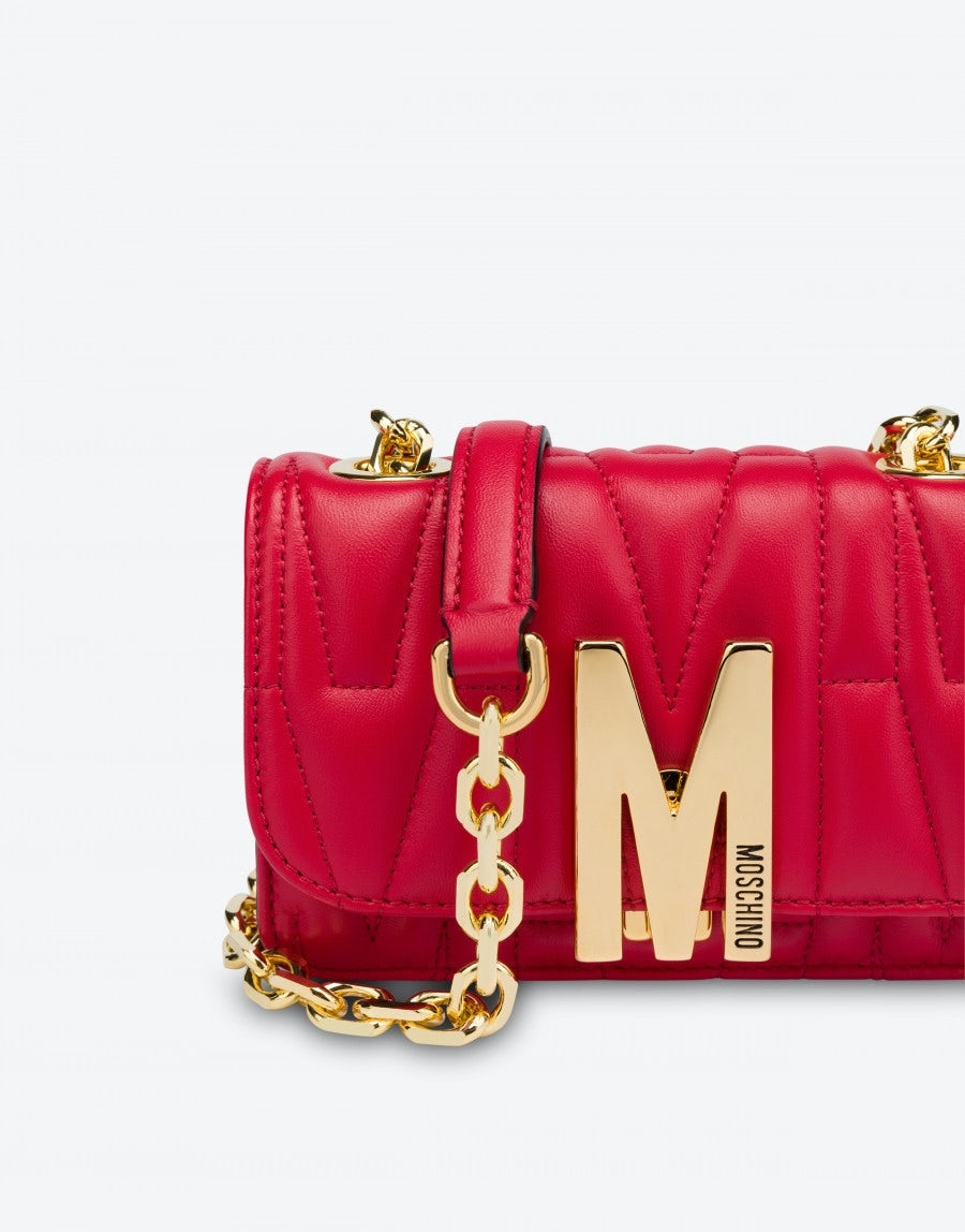 MINI QUILTED M BAG WITH SHOULDER STRAP - 4