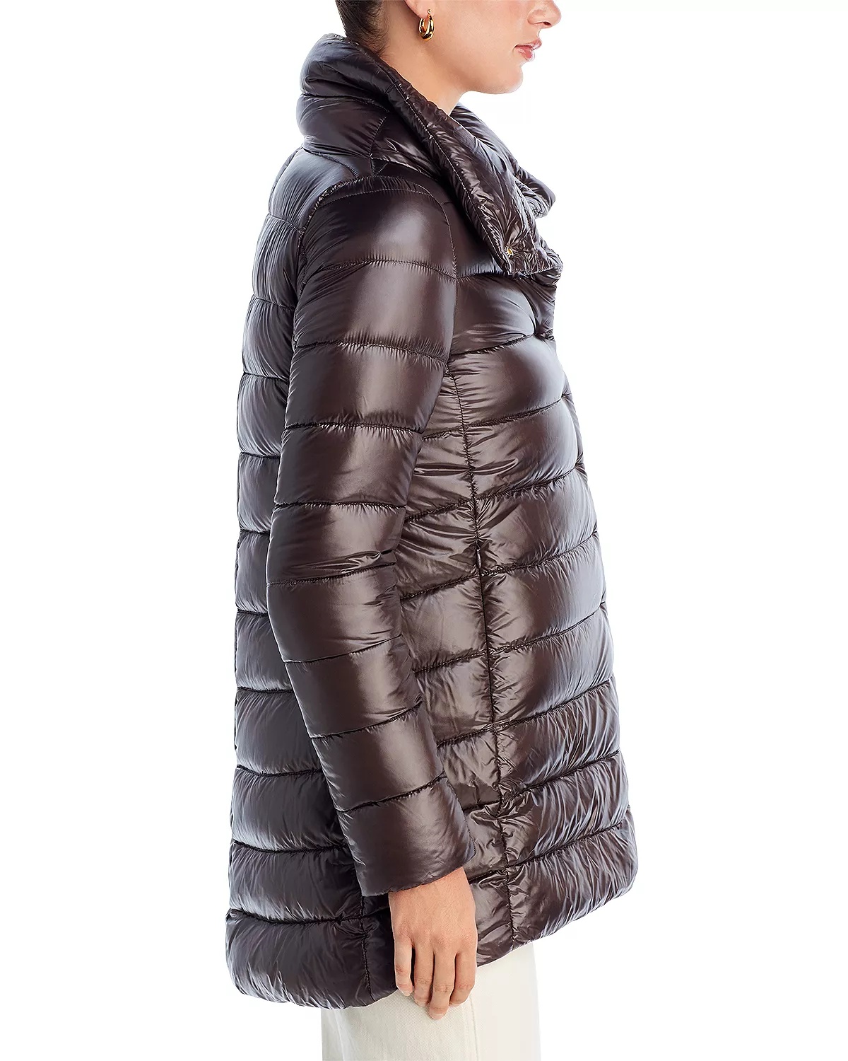 Amelia Stand Collar Down Coat - 4
