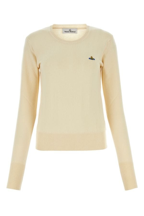 Ivory cotton blend Bea sweater - 1