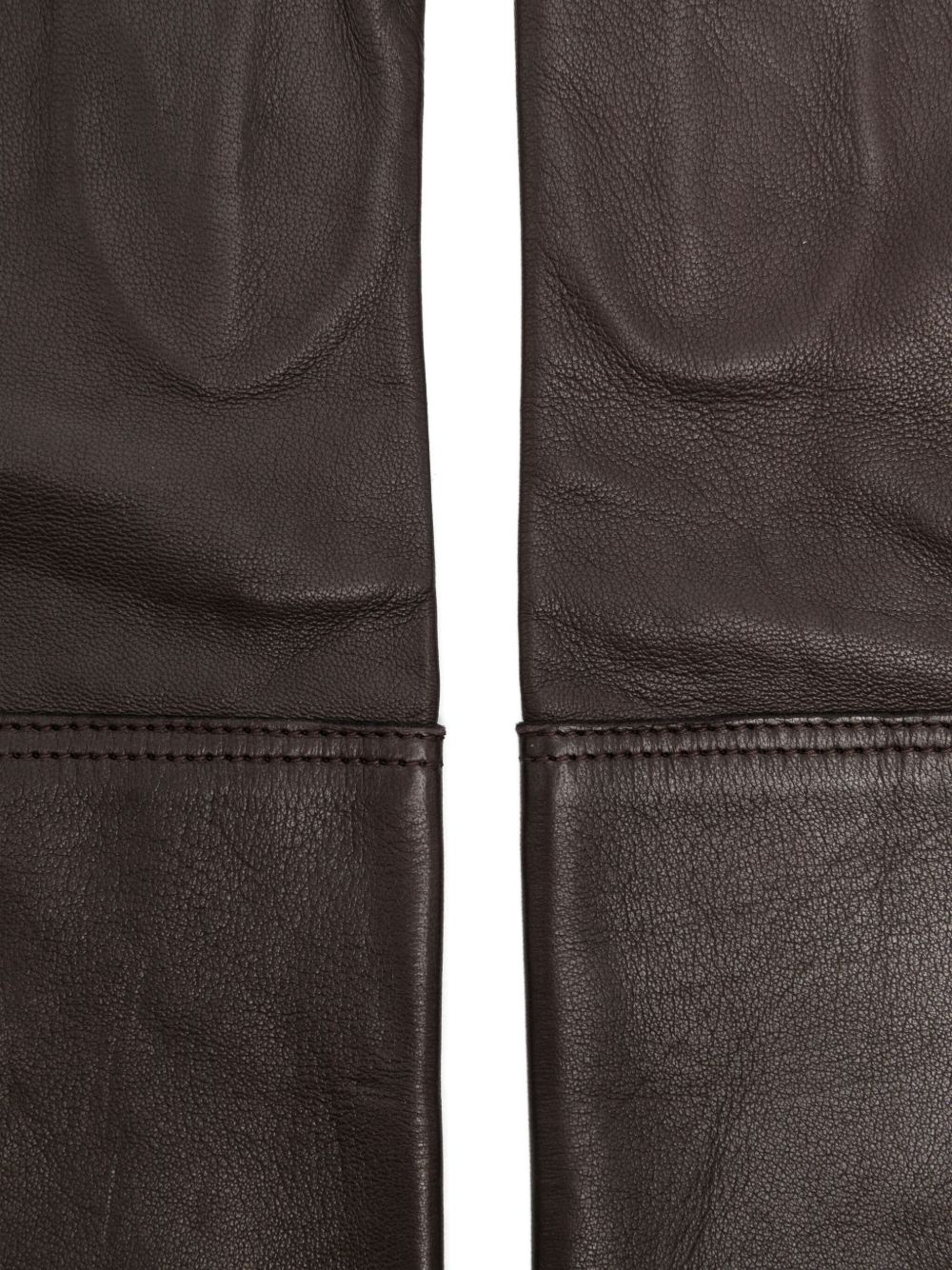 leather long gloves - 2