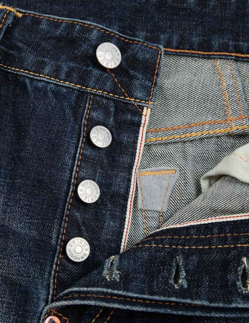 SEAGULL PRINT CARROT FIT DECONSTRUCTED SELVEDGE DENIM JEANS #2017 11