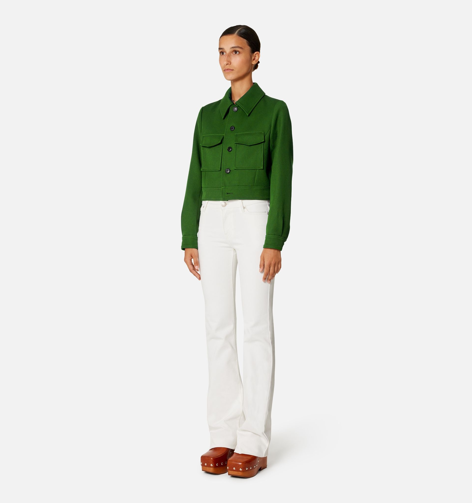 Buttoned Short Jacket - 3