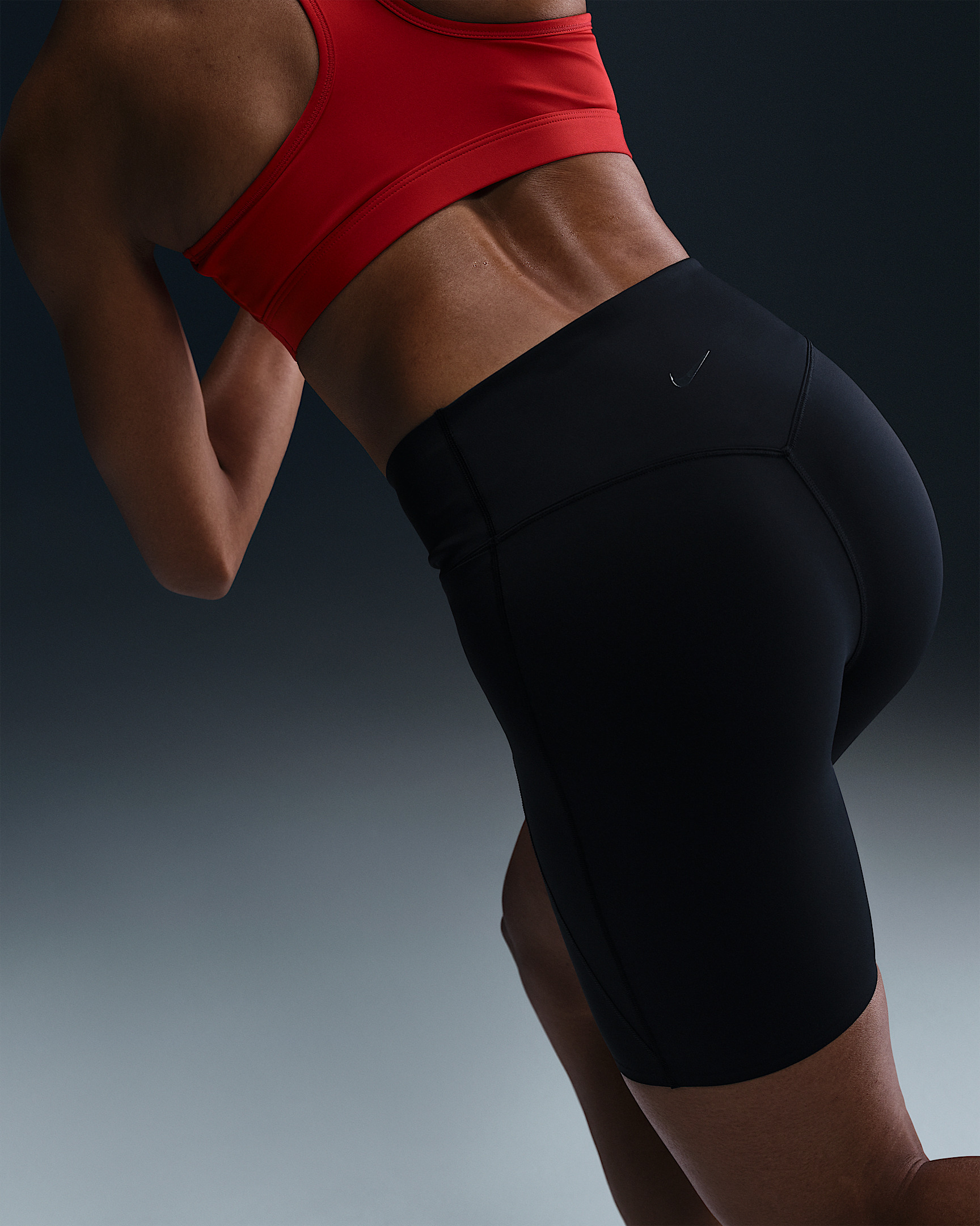 Nike Universa Women's Medium-Support High-Waisted 8" Biker Shorts with Pockets - 3