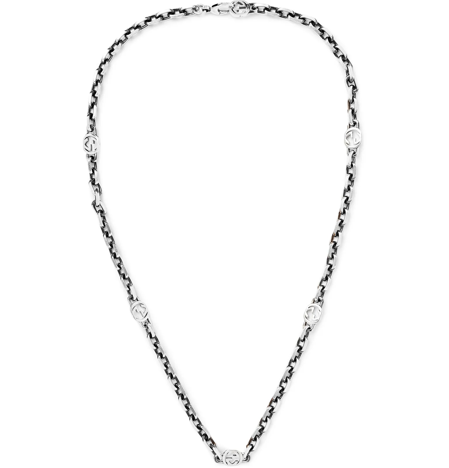 Burnished Sterling Silver Necklace - 1