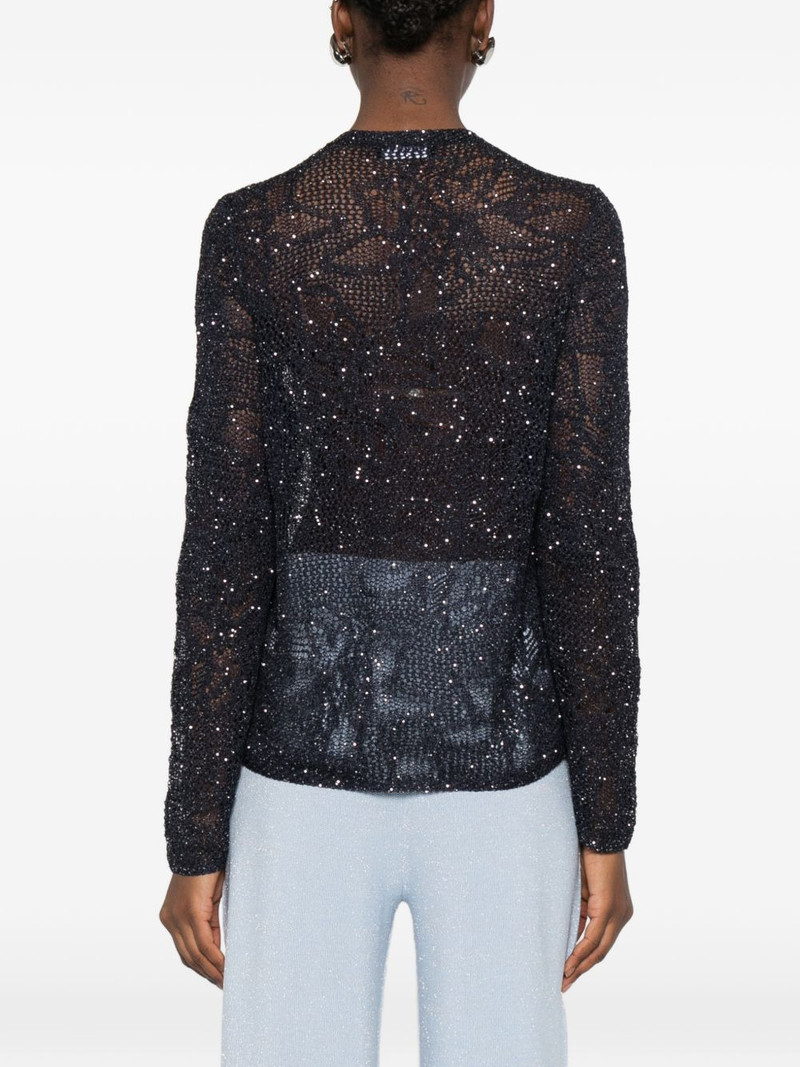 sequin-embellishment cardigan 4