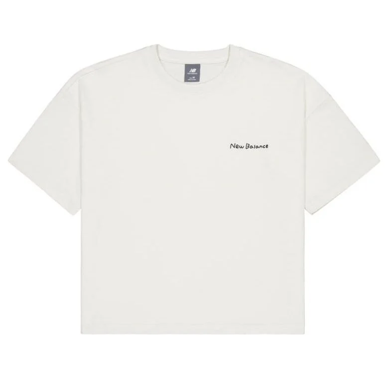 (WMNS) New Balance x Tombonia Skateboarding Graphic T-shirt 'White' AWT42321-CIC - 1