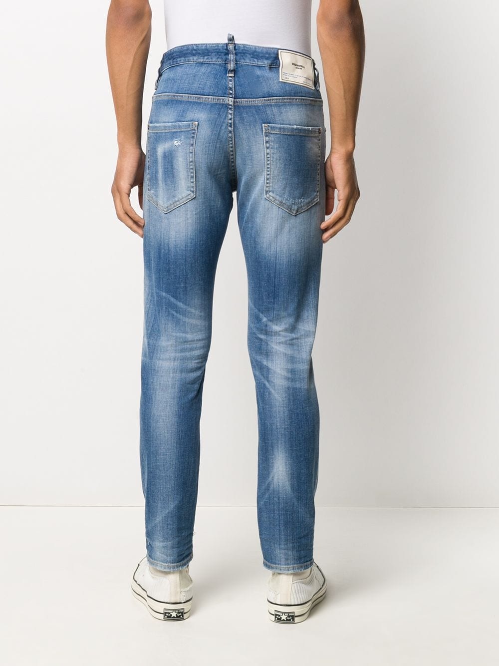 distressed-effect slim-fit jeans - 4