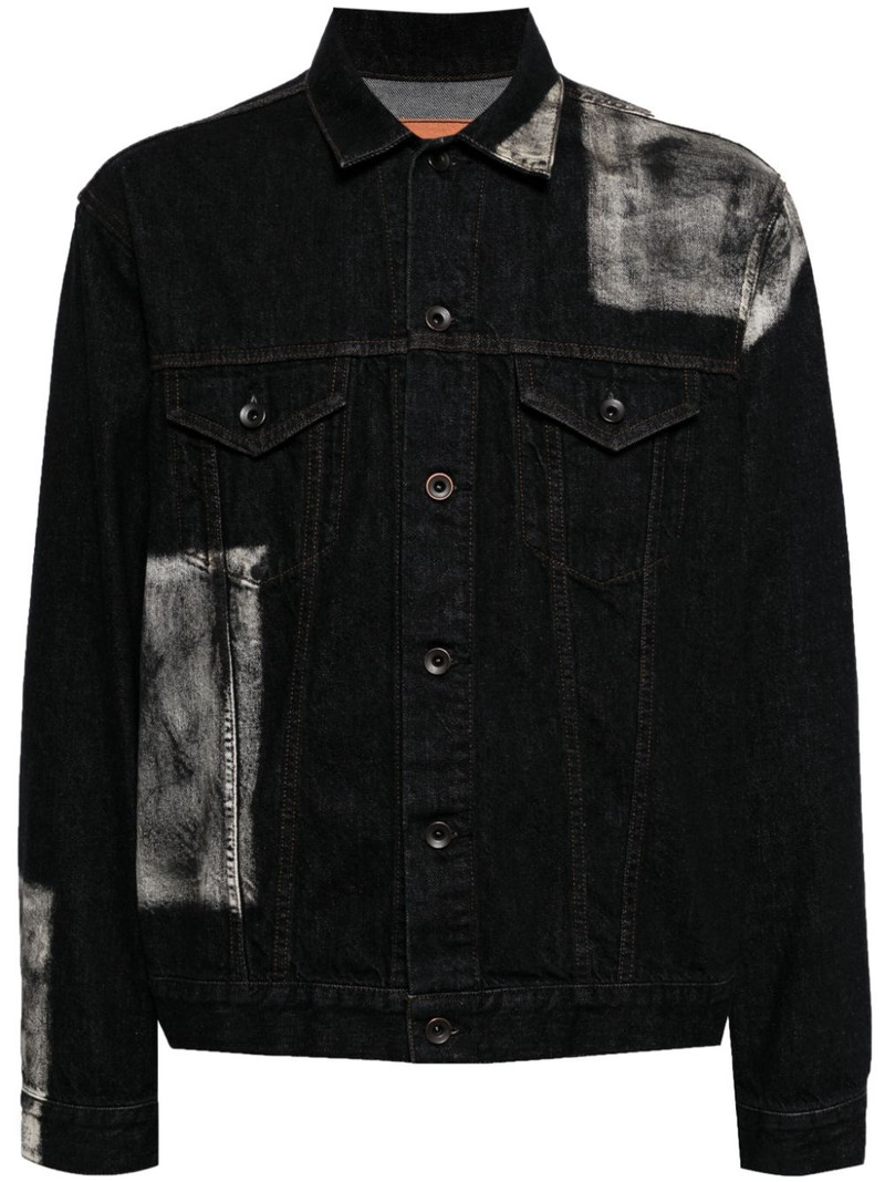 panelled denim jacket 1