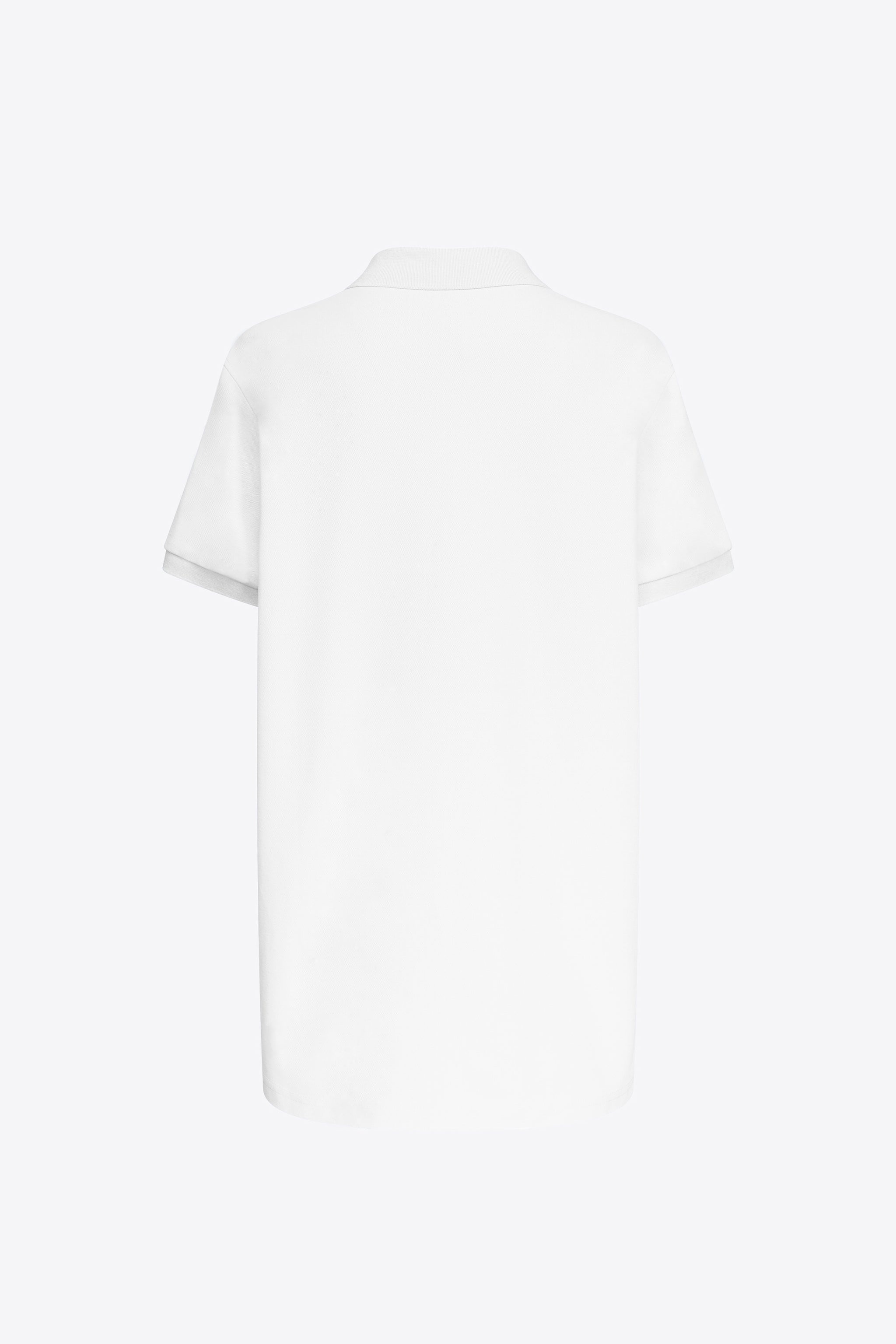 CRYSTAL HEART CUTOUT POLO DRESS - 2