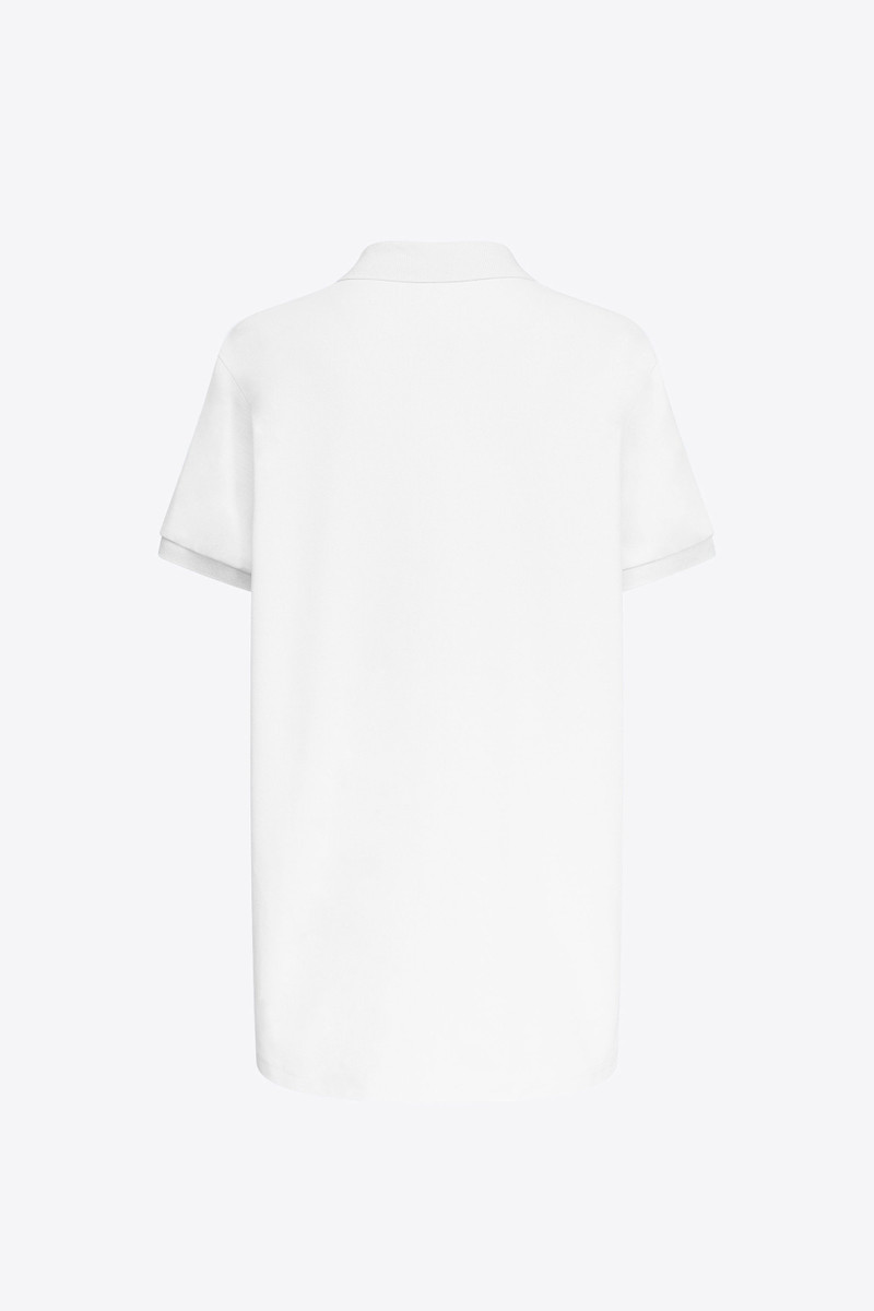 AREA CRYSTAL HEART CUTOUT POLO DRESS outlook