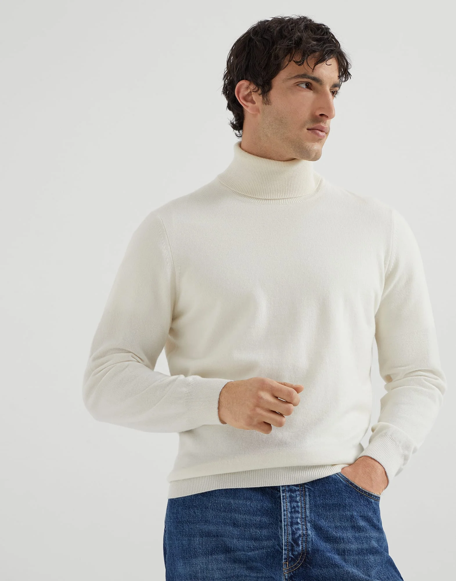 Cashmere turtleneck sweater - 1