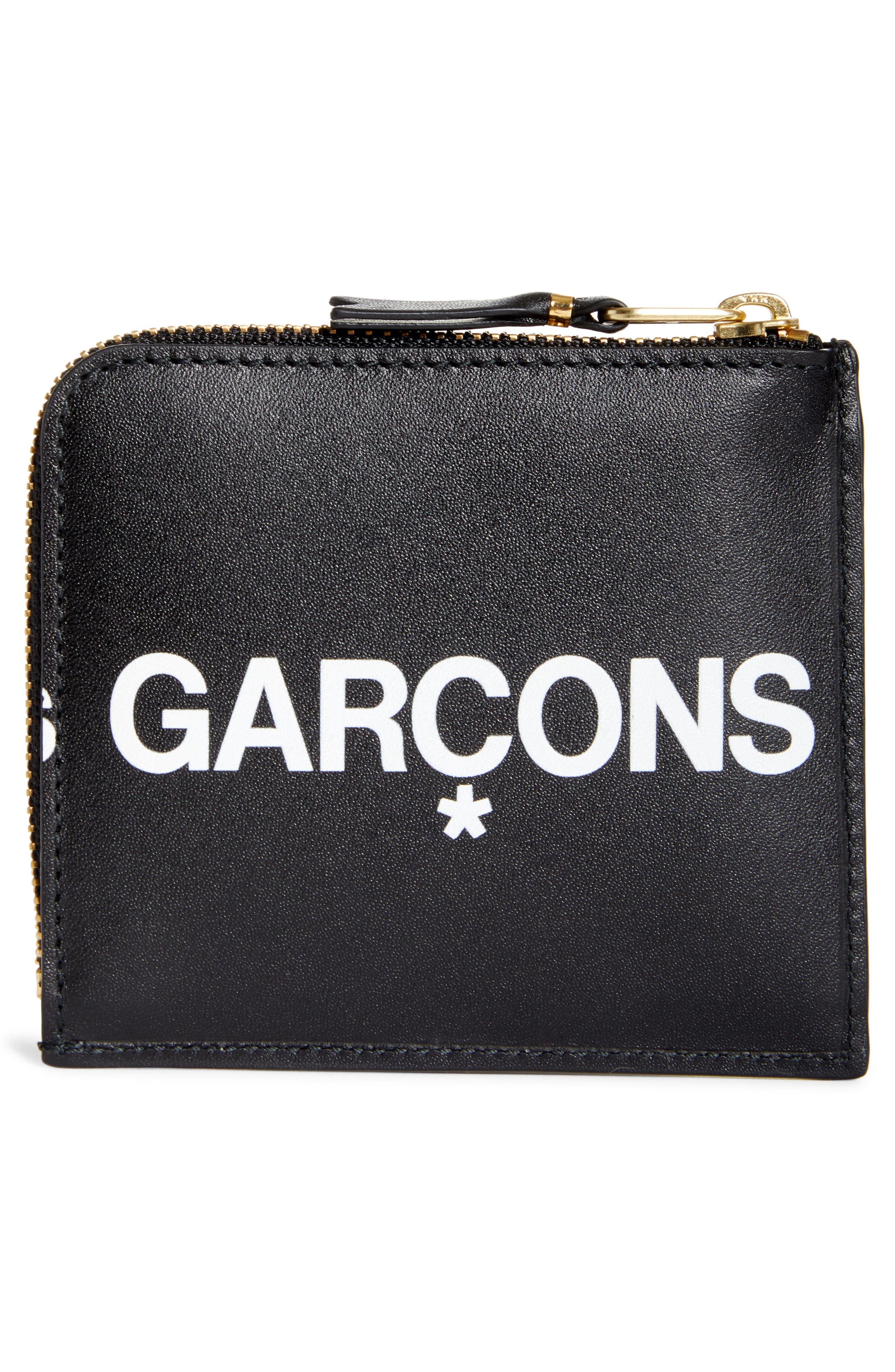Comme des Garçons Wallets Huge Logo Half-Zip Wallet in Black at Nordstrom - 4
