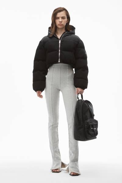 Alexander Wang CROPPED PUFFER JACKET IN DENIM outlook