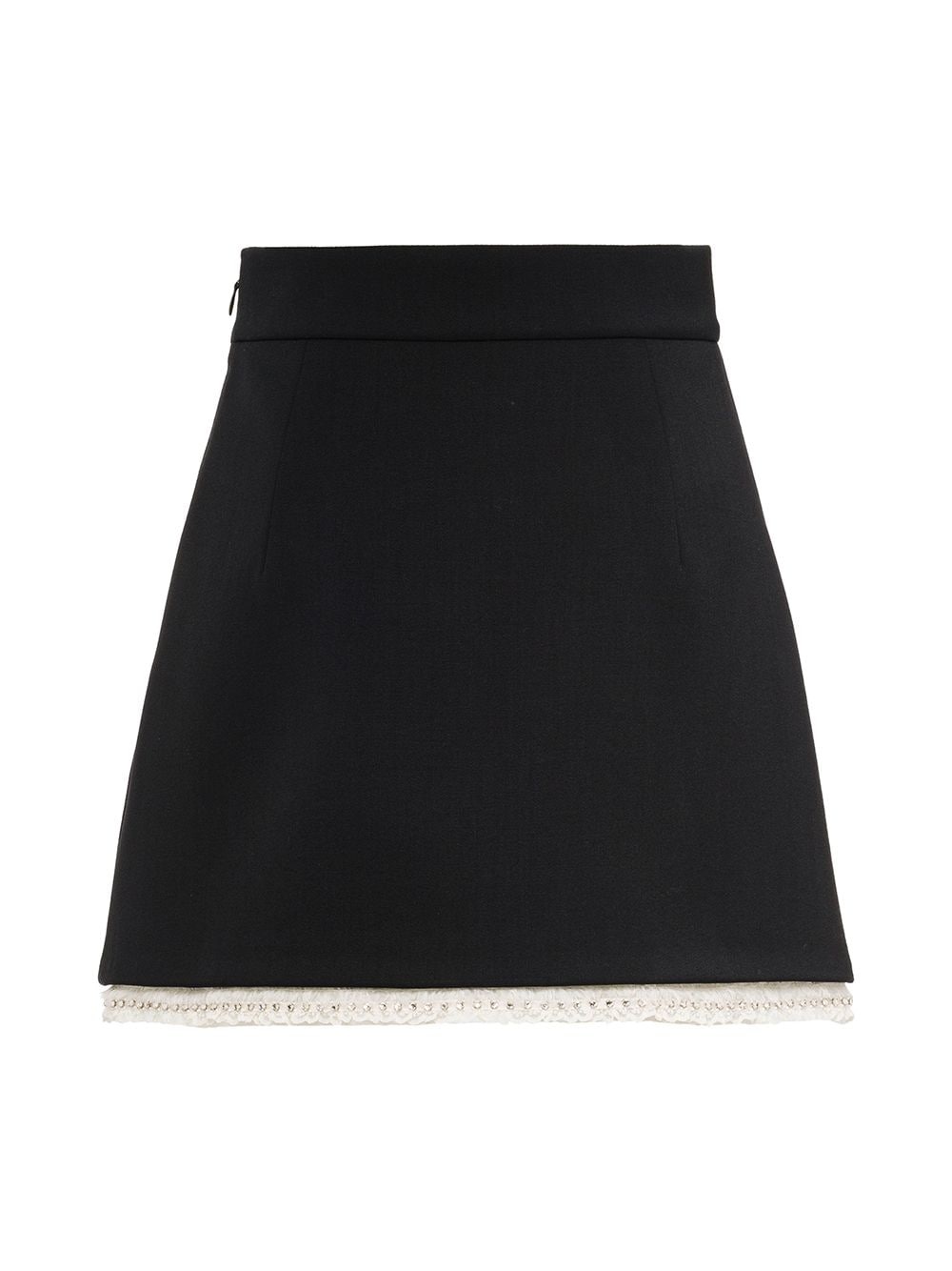 crystal-embellished wool skirt - 2