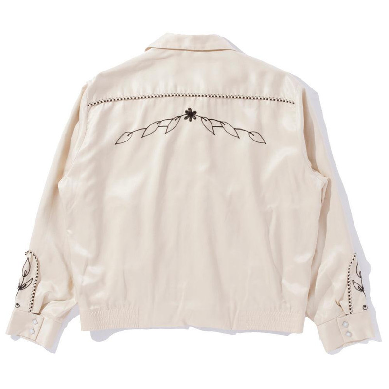 The Real McCoys The Real McCoy's Embroidered Rayon Western Jacket Ecru outlook