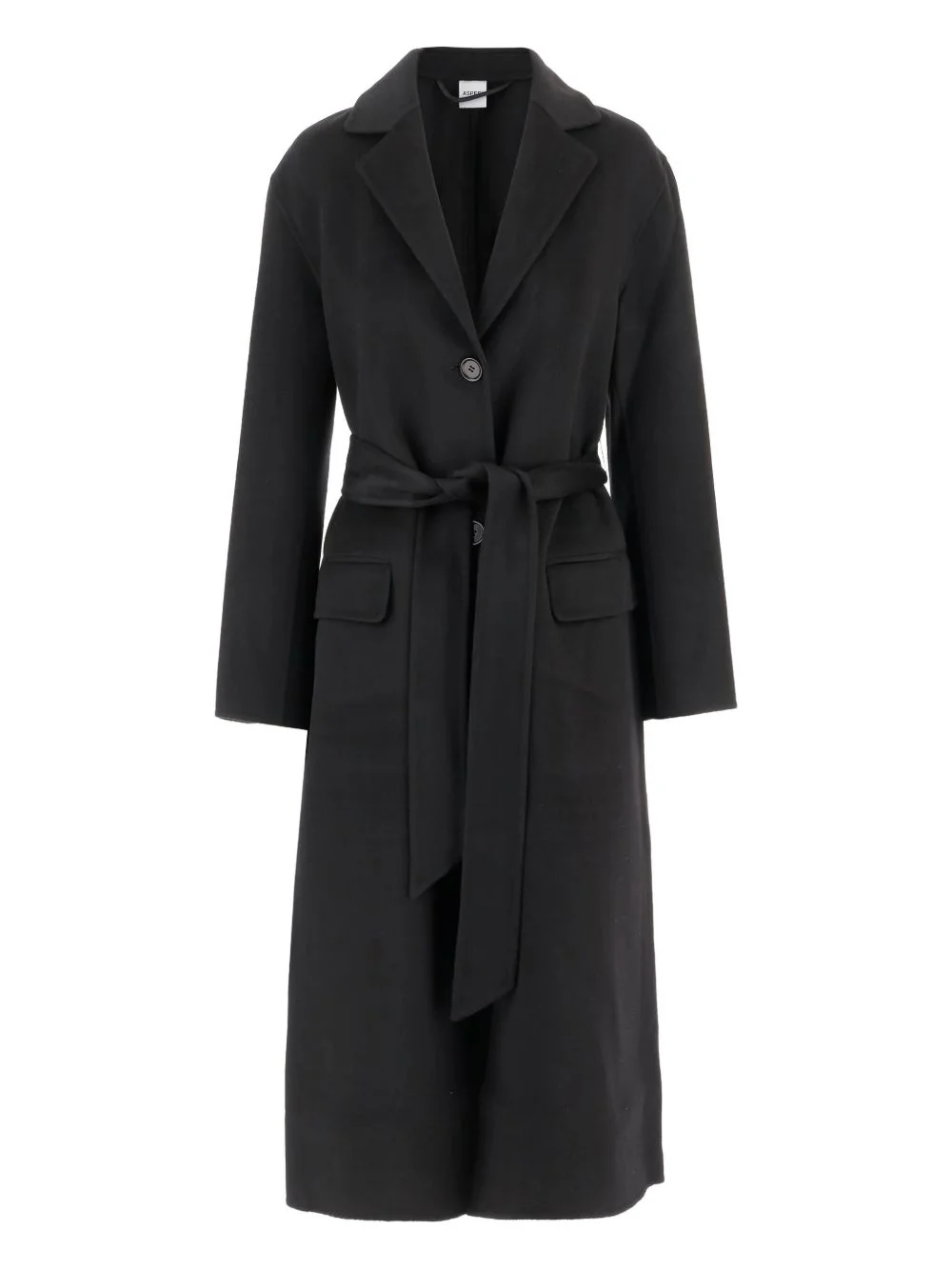 belted wool coat - 1
