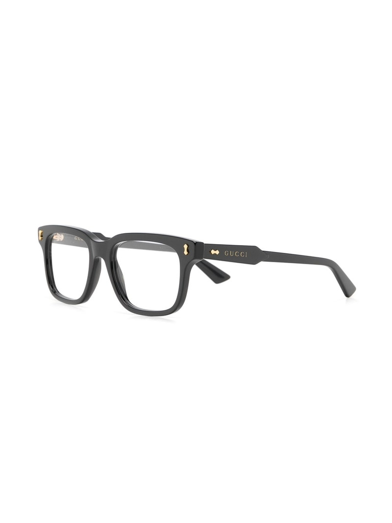 GUCCI logo-arm detail glasses outlook