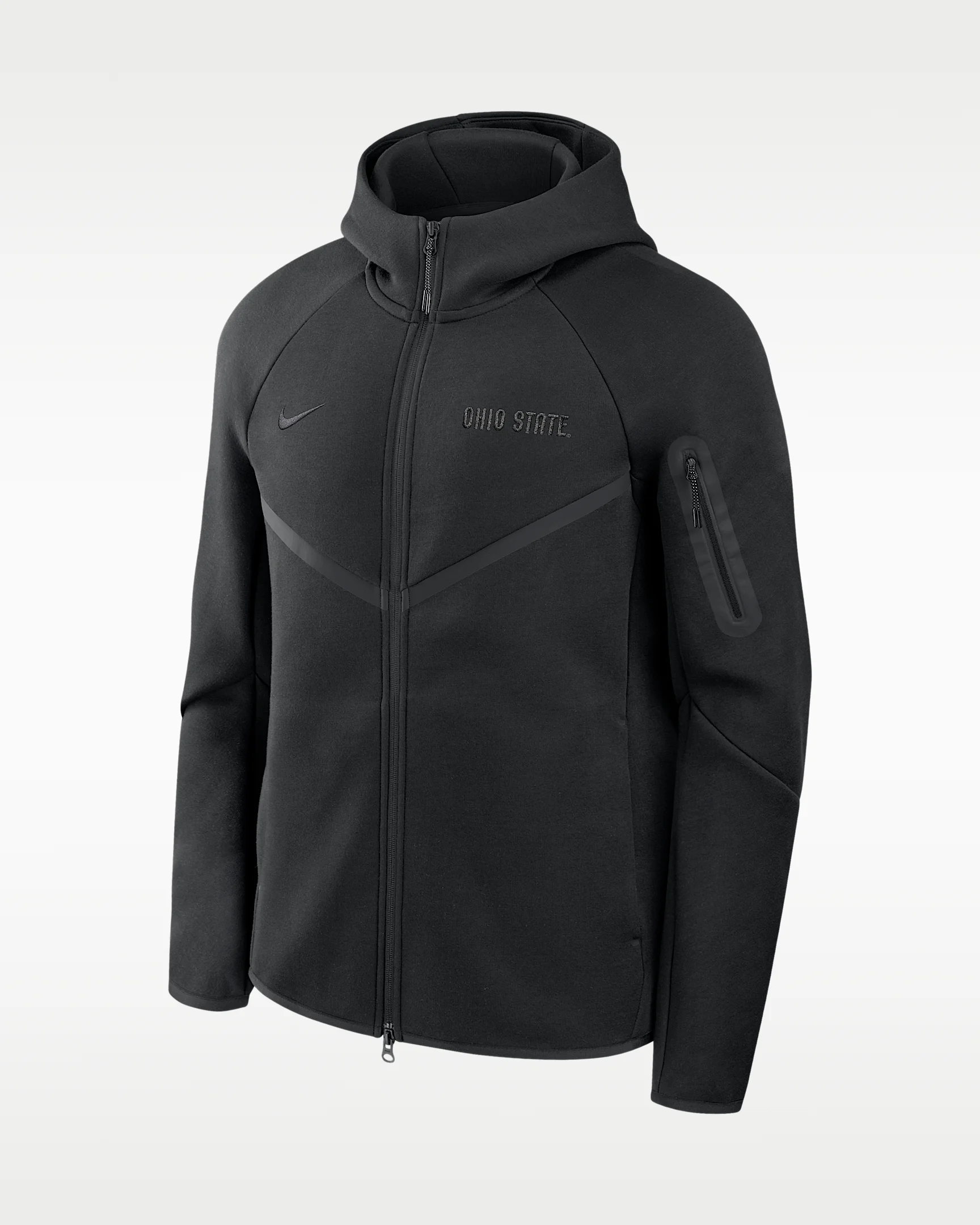Ohio State Tech Fleece Men's Nike College Full-Zip Hooded Jacket - 1