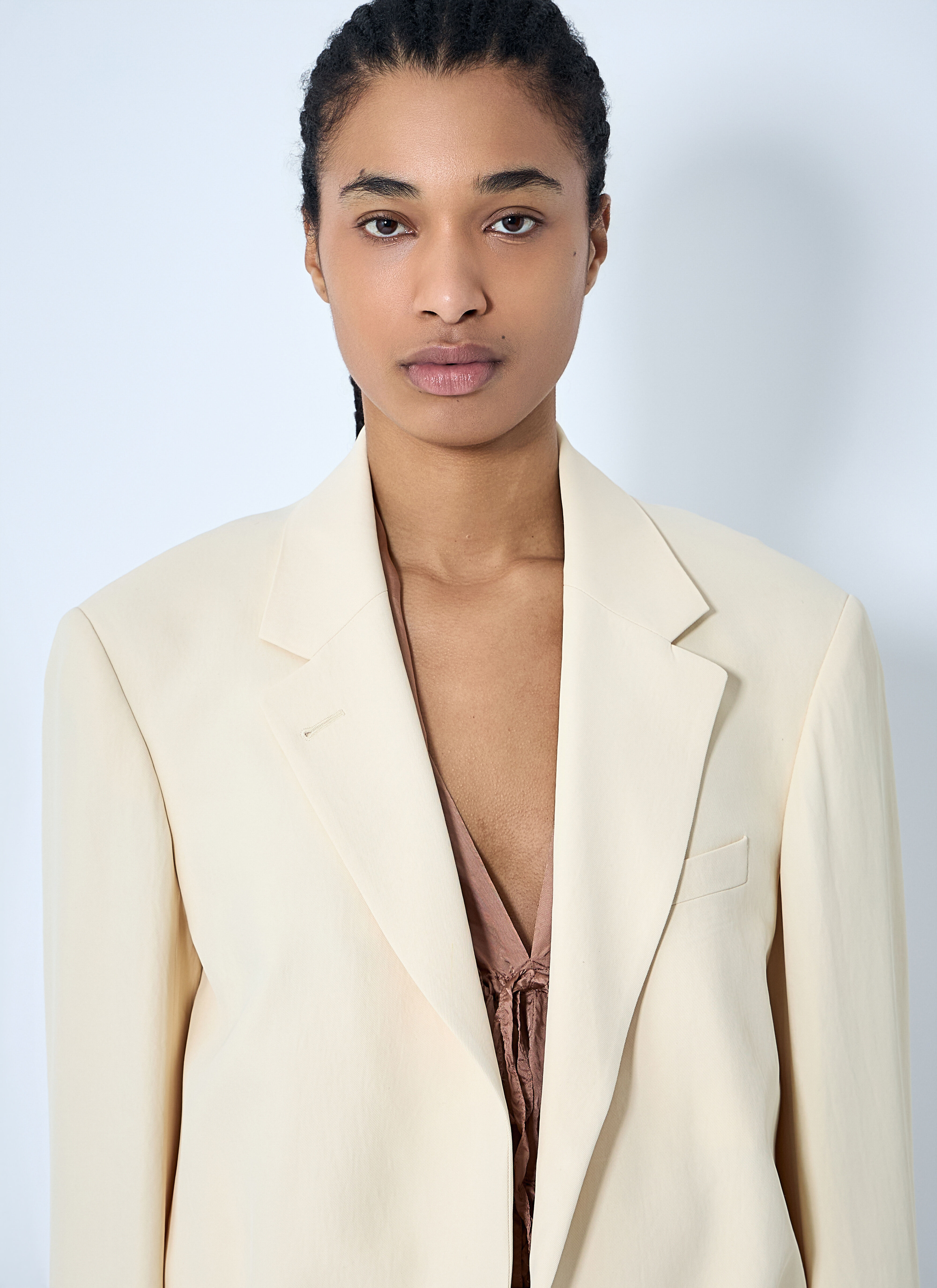 Crop Single-Breasted Blazer - 5