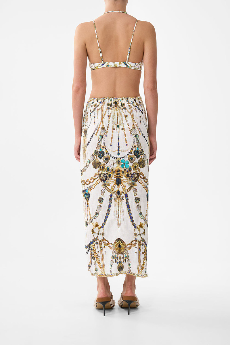 CAMILLA TIE FRONT SKIRT outlook