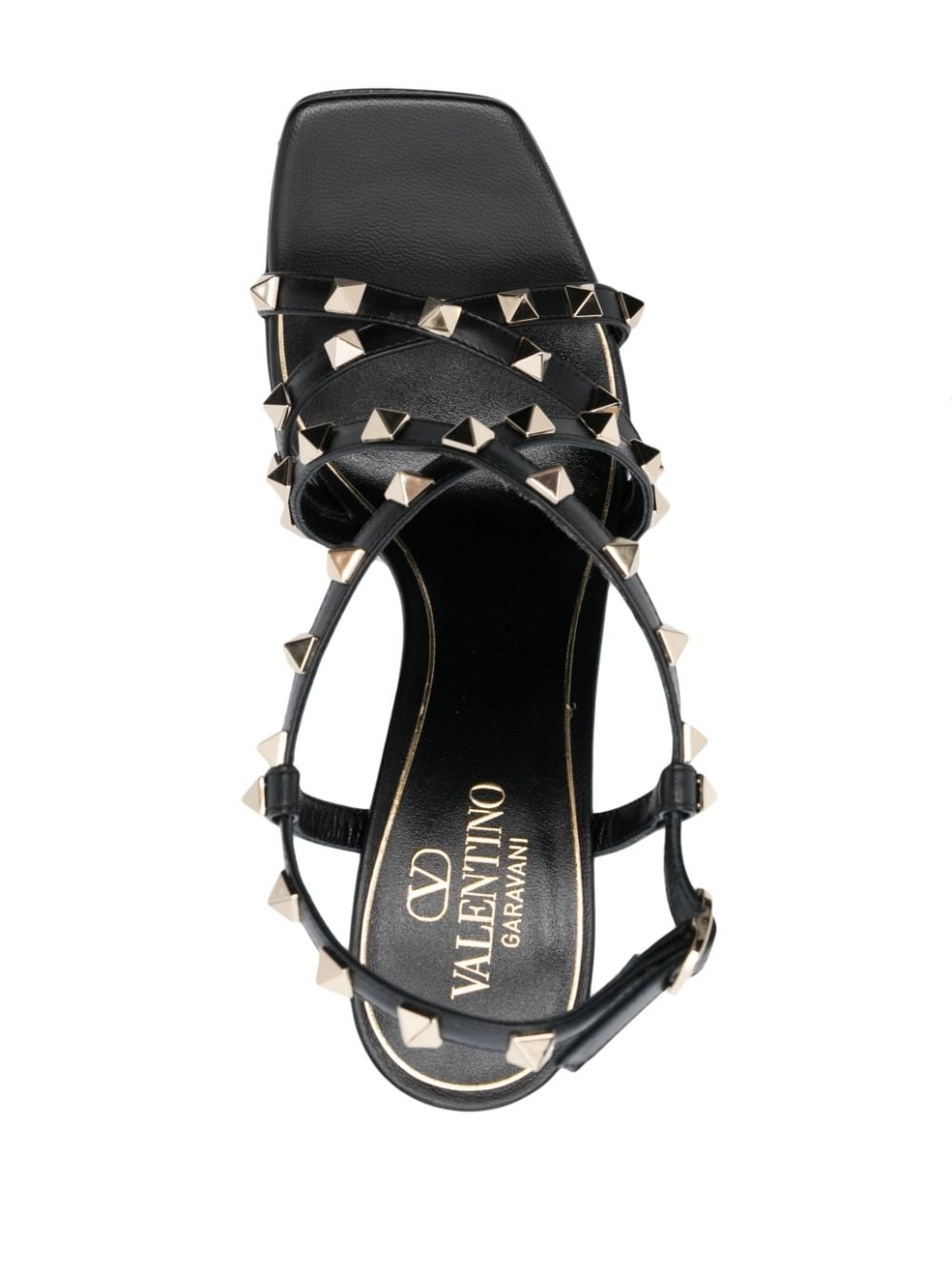 Rockstud 105mm leather sandals - 4