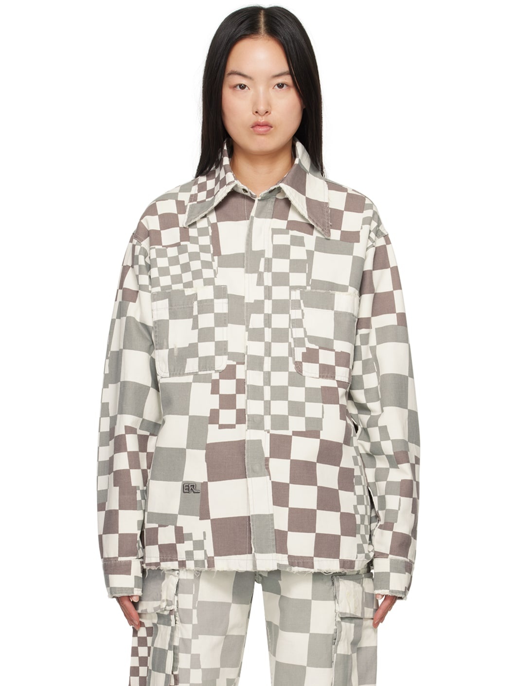 Gray Check Jacket - 1