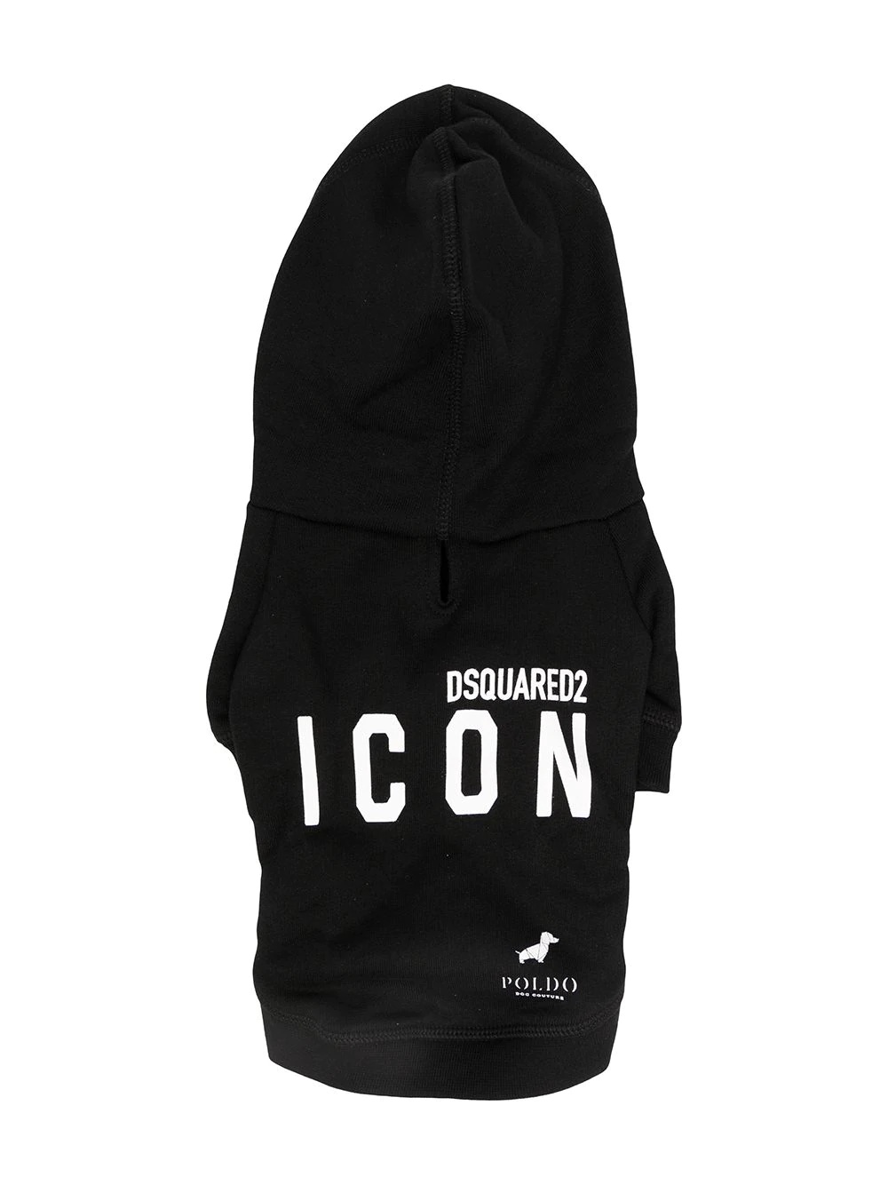 logo-print cotton hoodie - 3