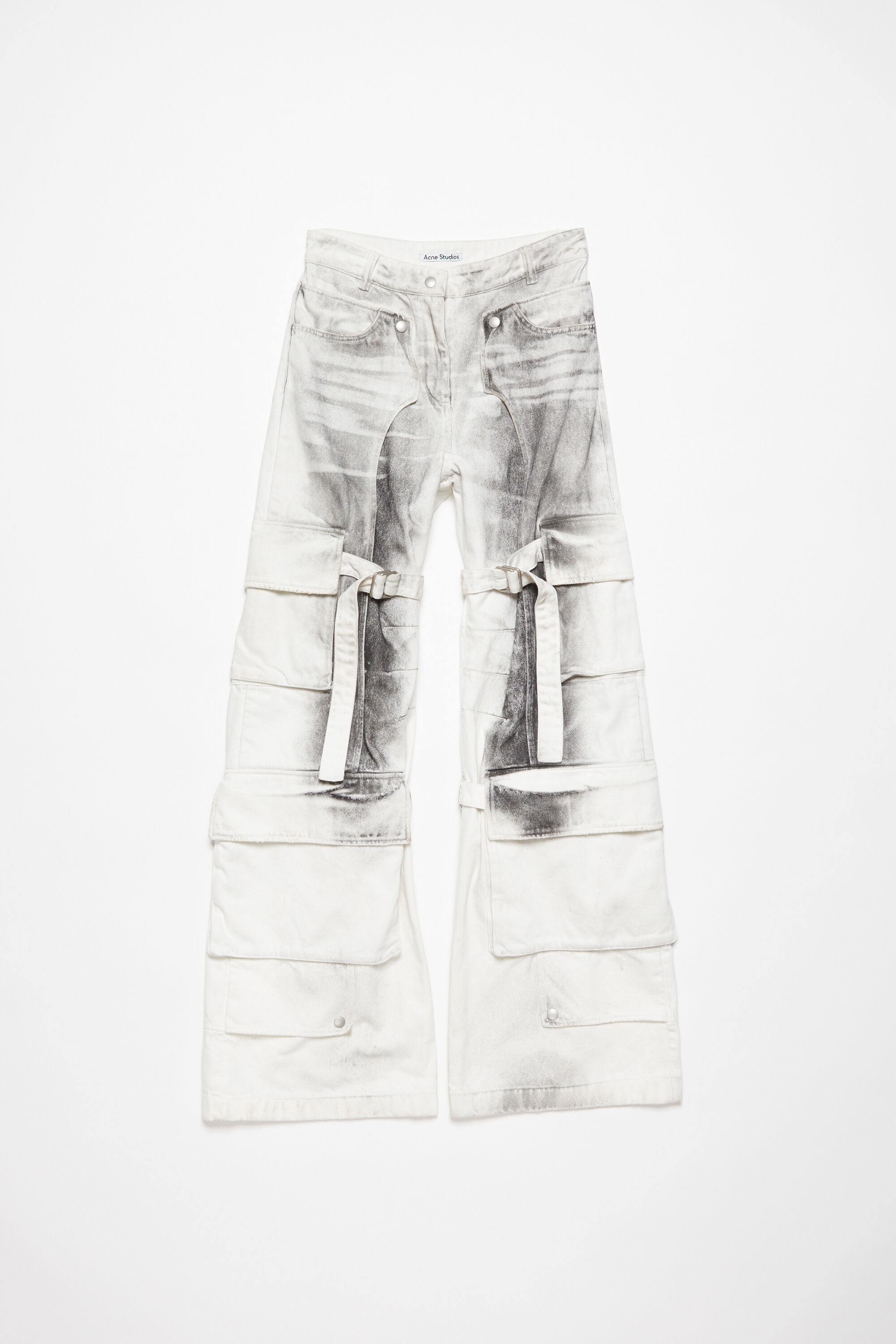 Cargo jeans - White/black - 7