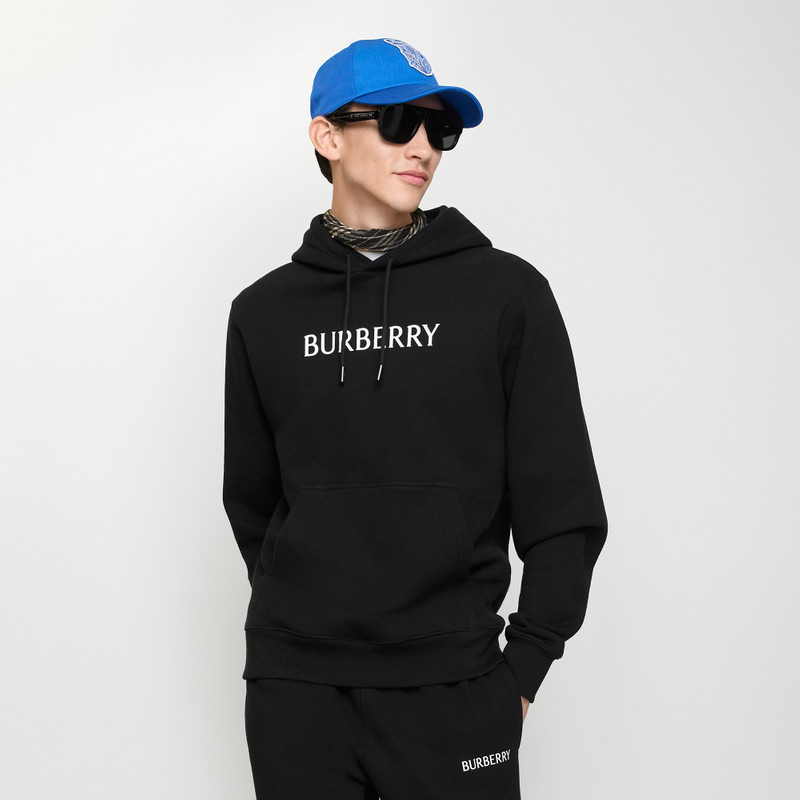 Burberry Logo Cotton Hoodie outlook
