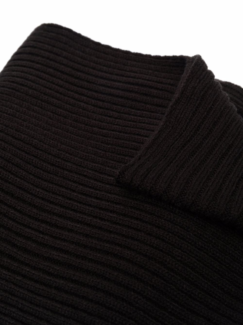 ribbed knit scarf and beanie - 3