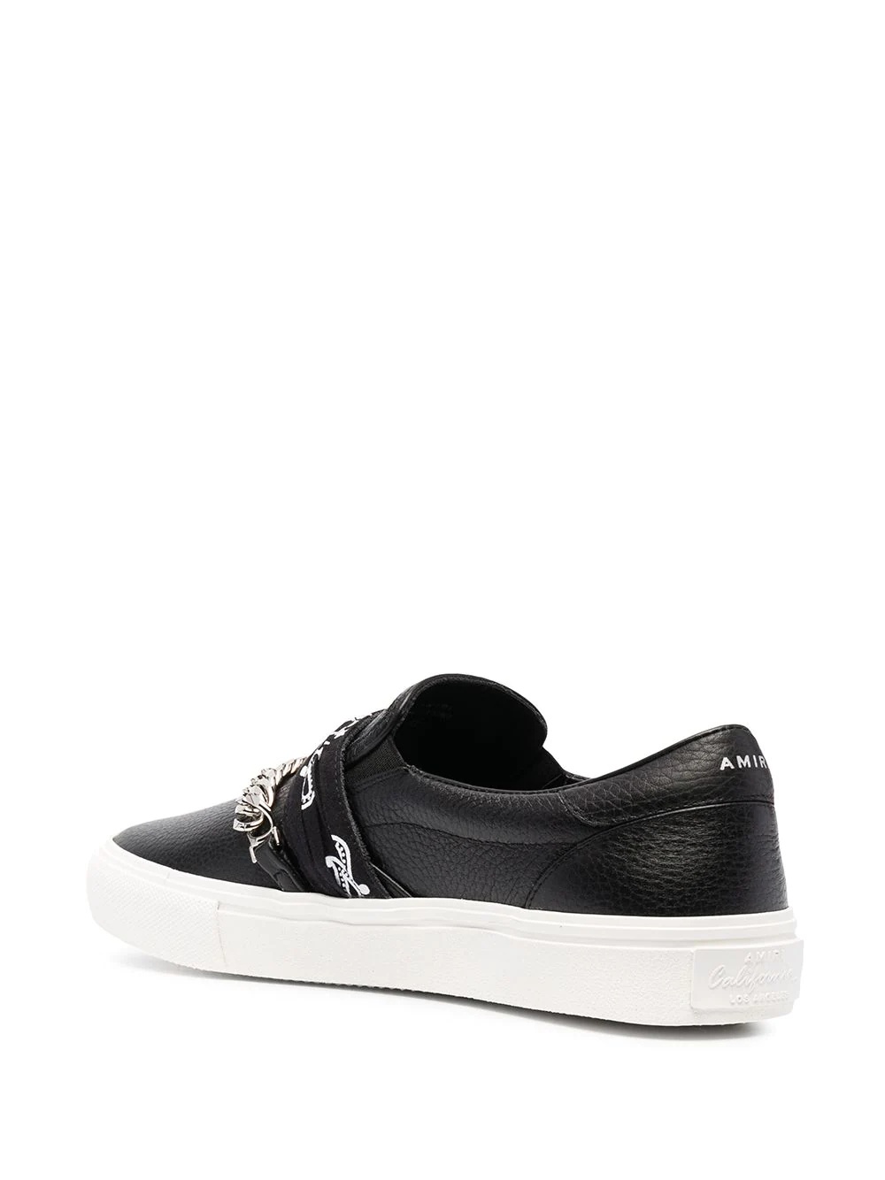 bandana-strap chain-detail sneakers - 4
