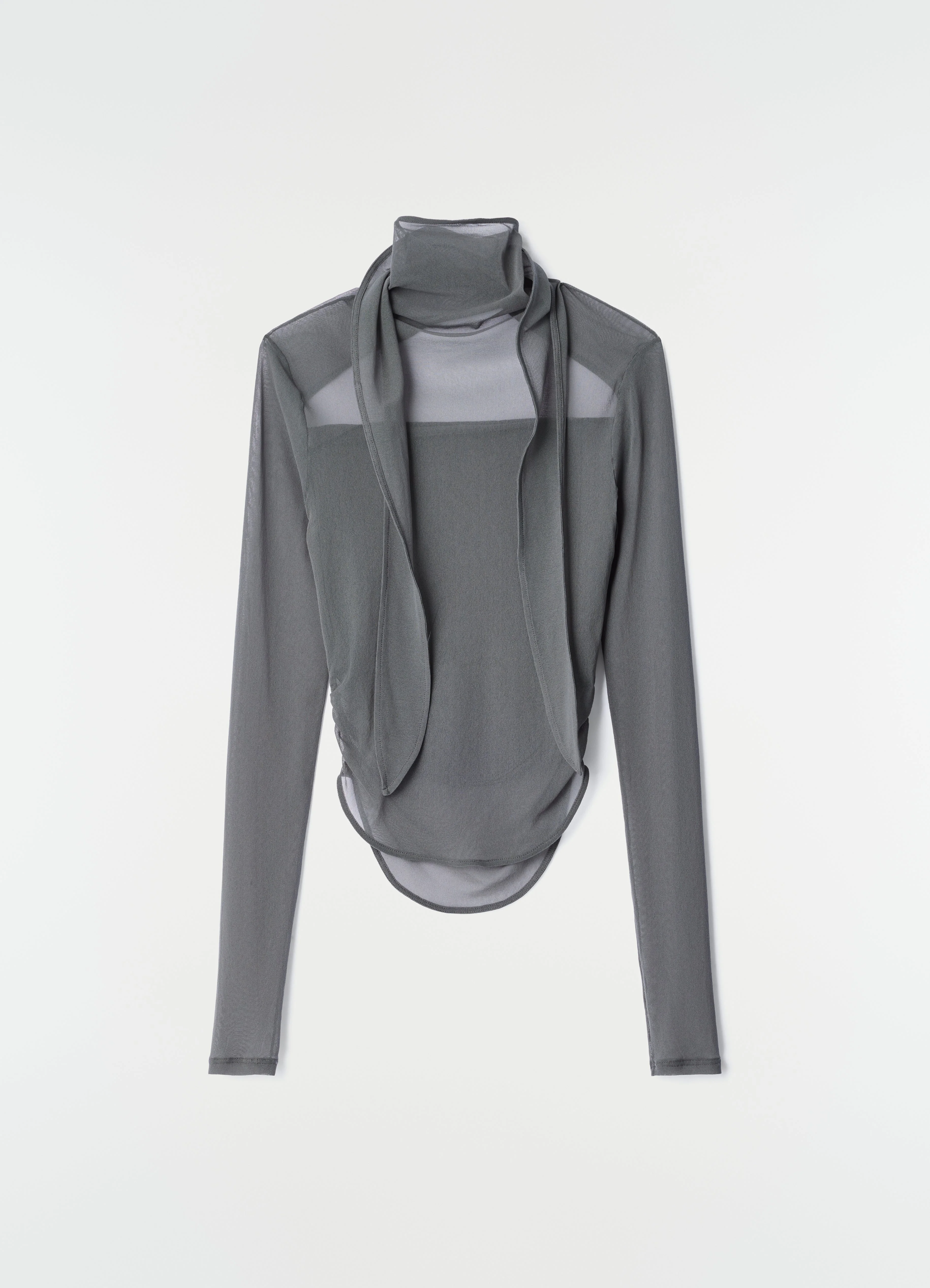BALLERINA SCARF TOP IN MESH JERSEY - 1